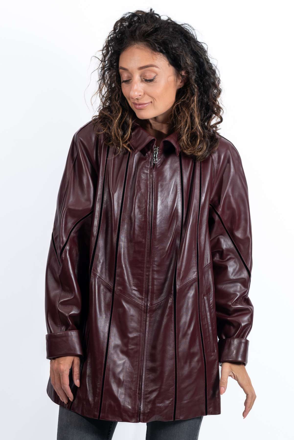 Women's leather jacket Elena