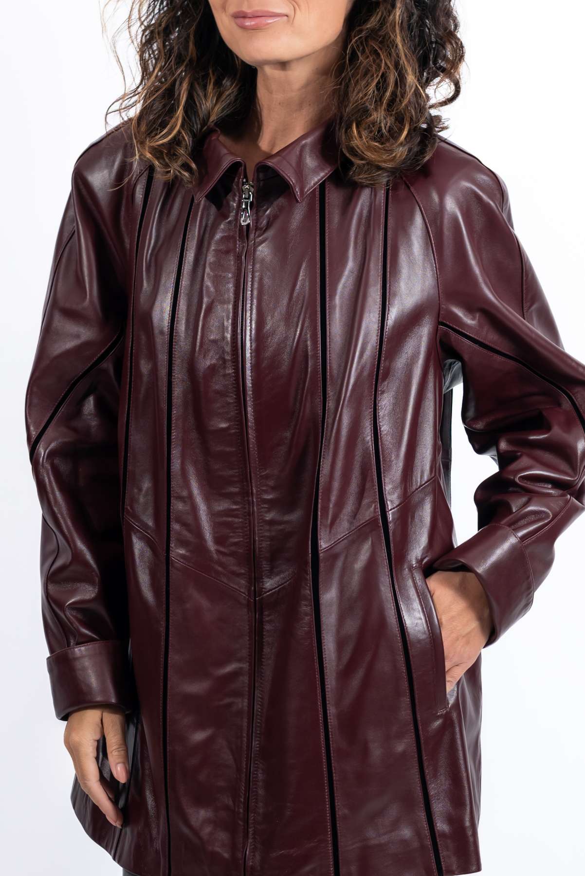 Women's leather jacket Elena