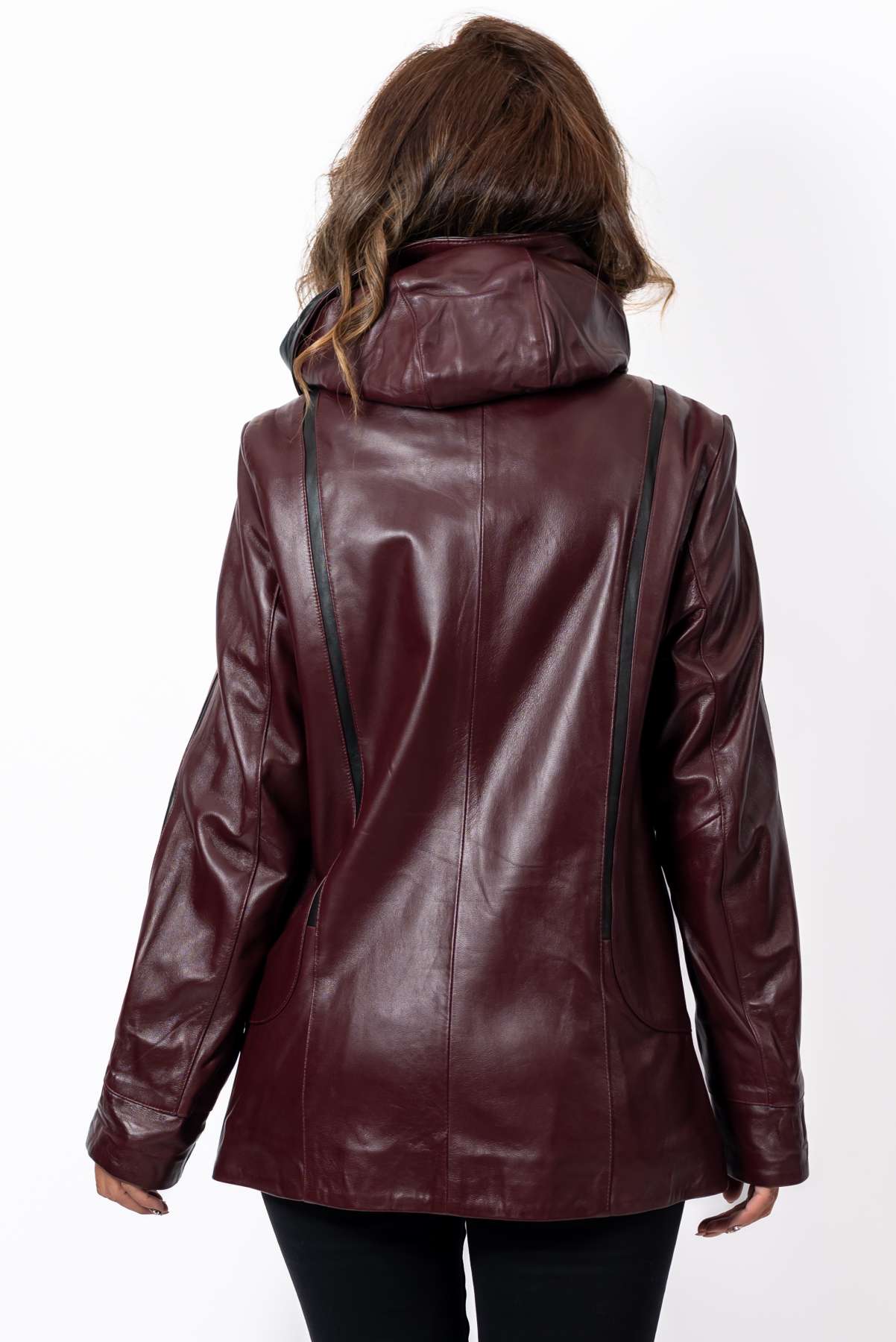 Women's leather jacket Zhana