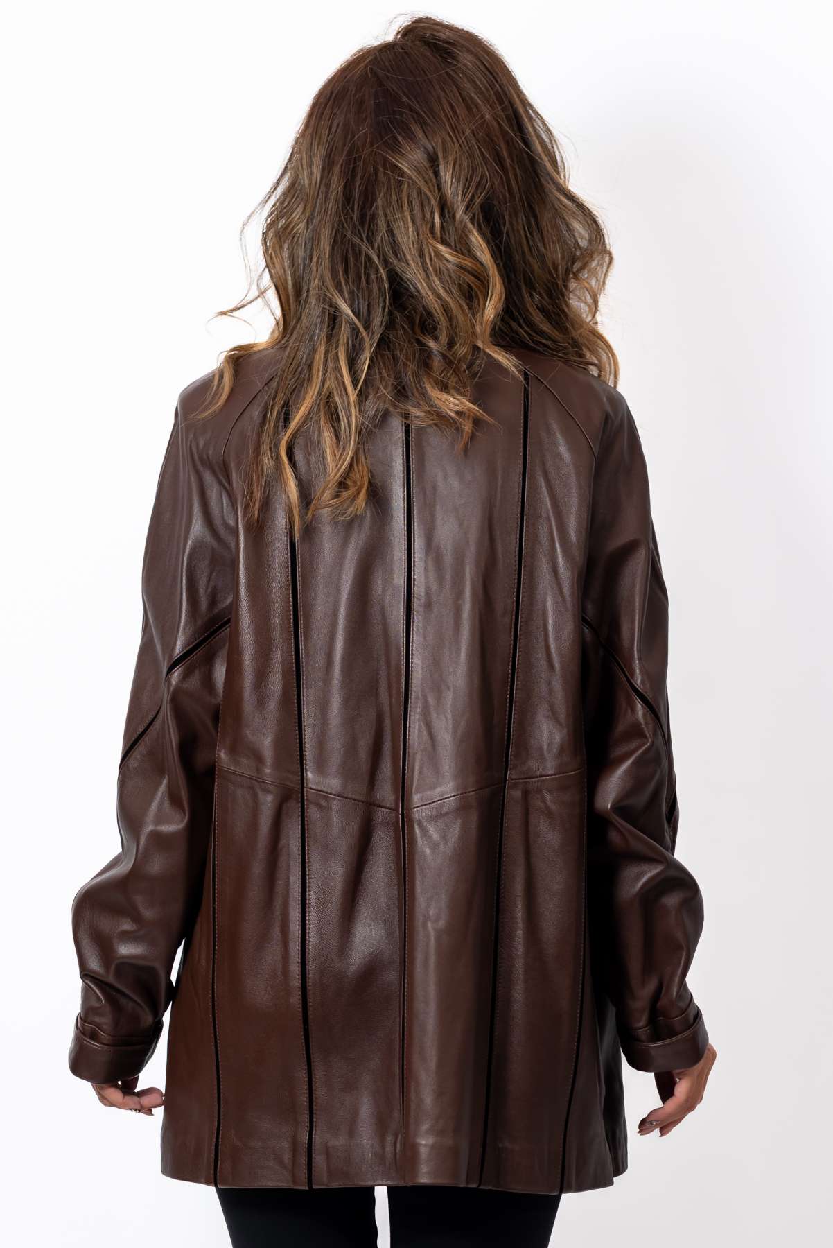 Women's leather jacket Elena Brown