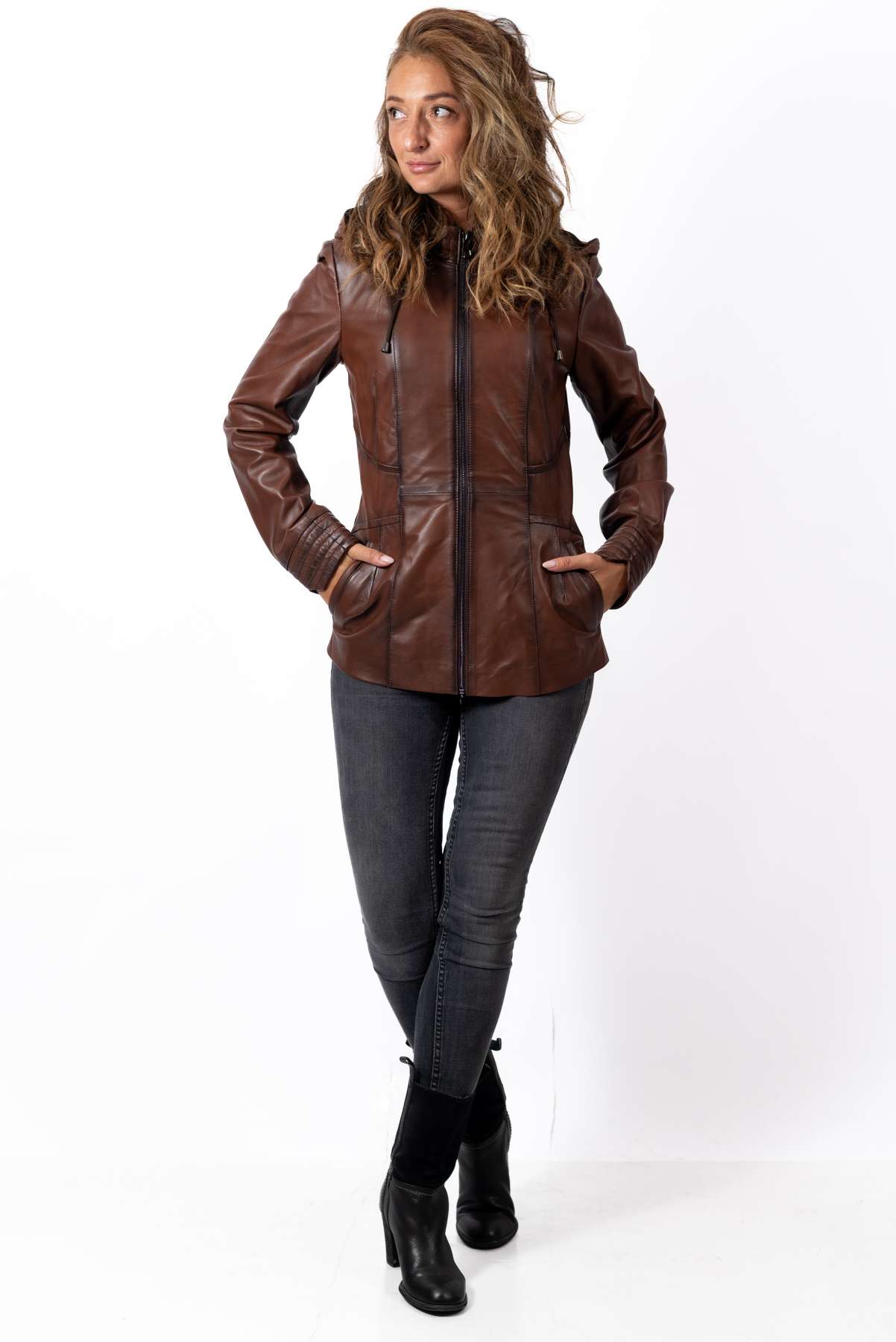 Women's leather jacket Amelia