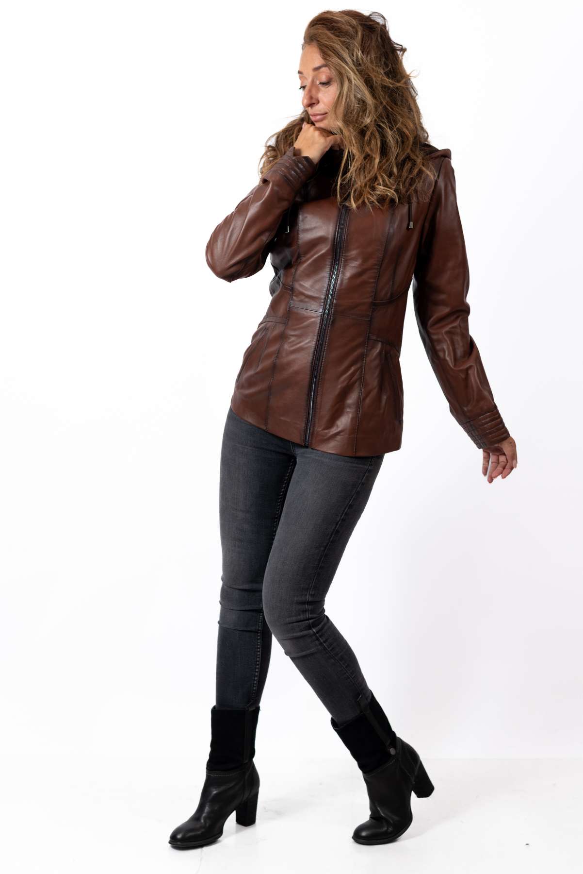 Women's leather jacket Amelia