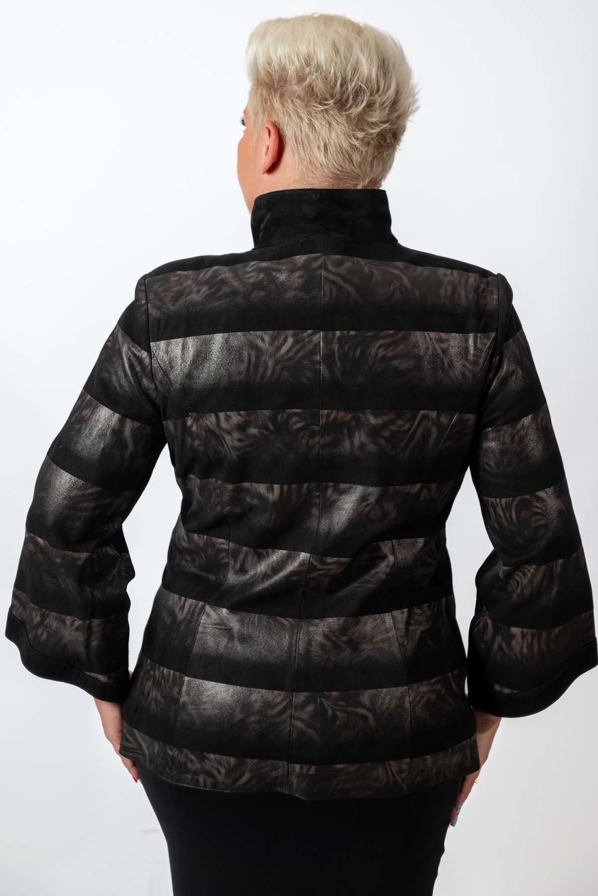 Women's leather jacket Karina  Gold