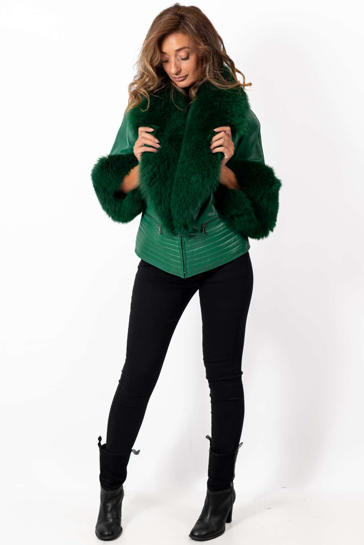 Women's leather jacket Ablena