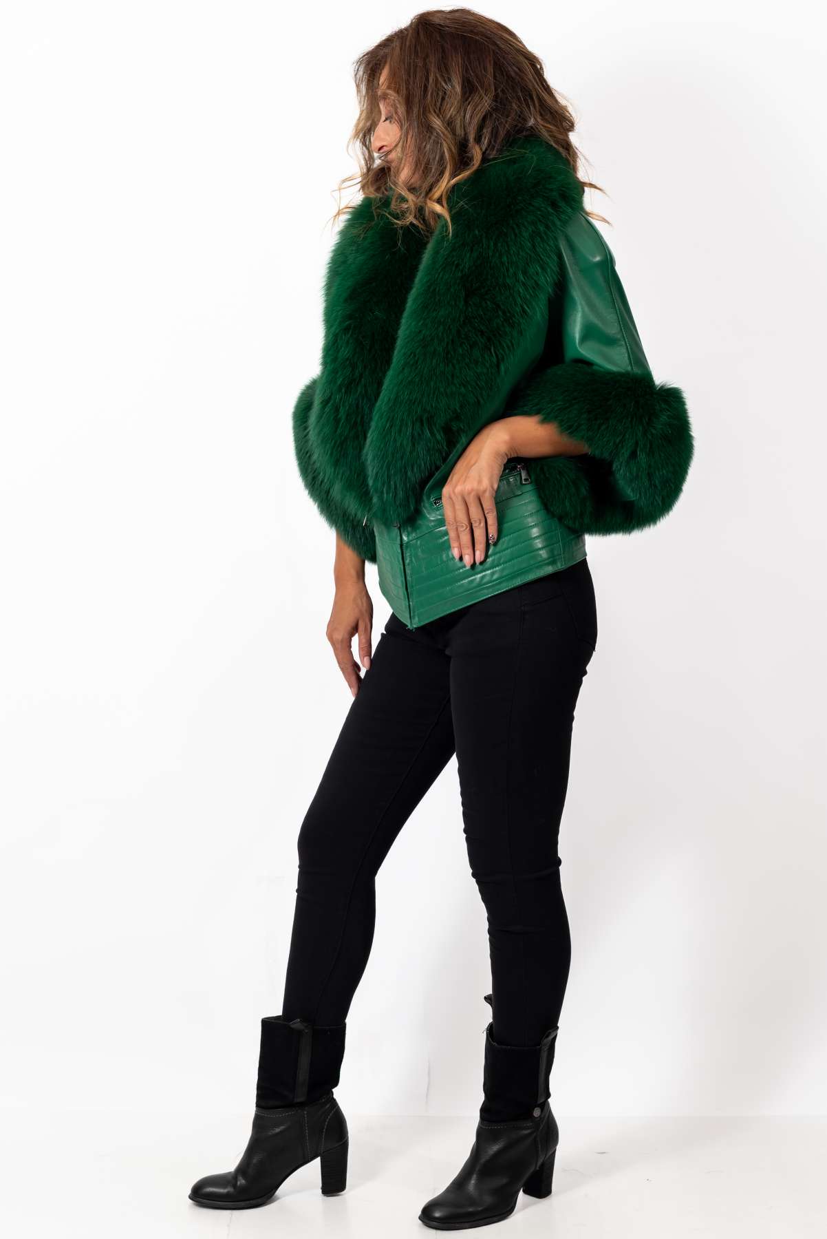 Women's leather jacket Ablena
