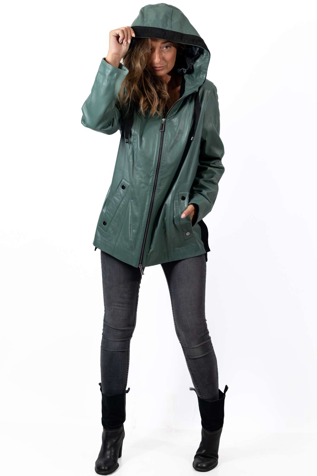 Women's leather jacket Irena