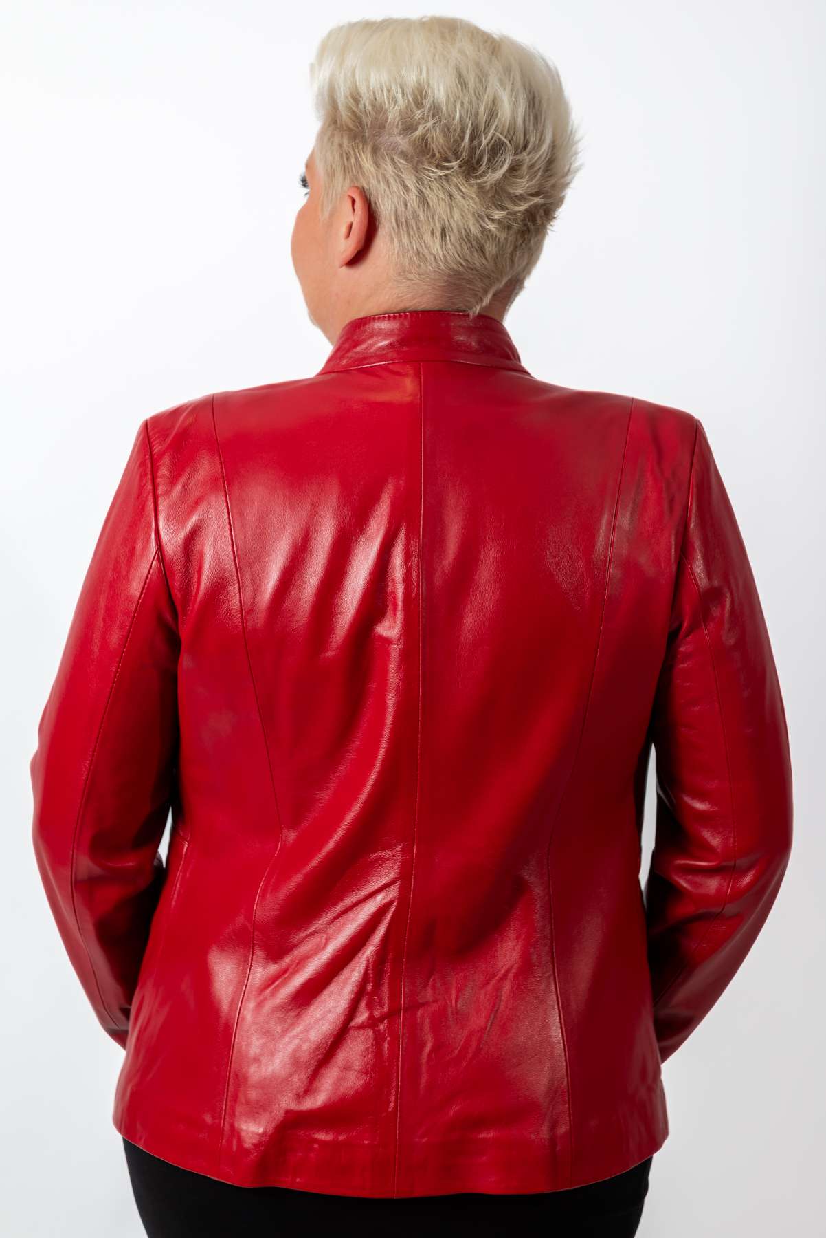 Women's leather jacket Beloslava
