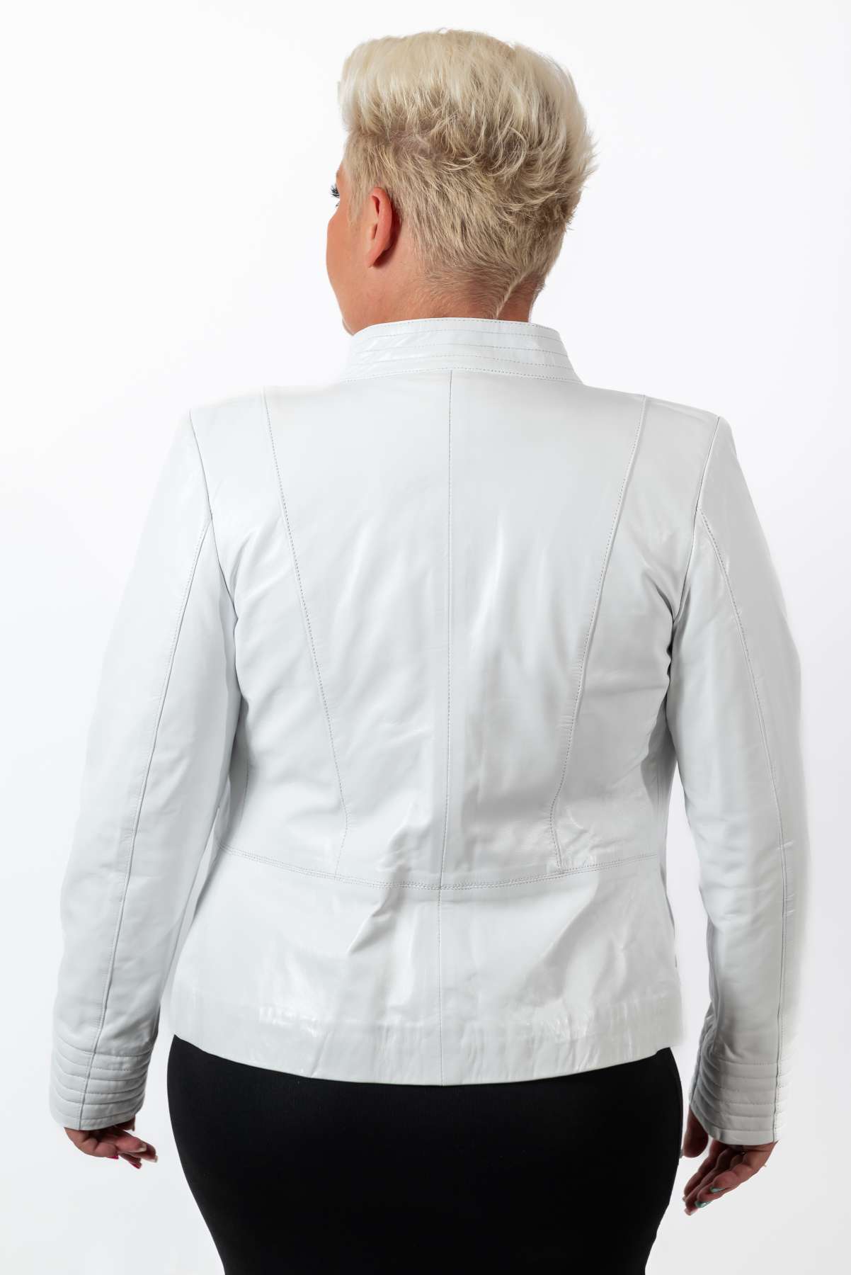 Women's leather jacket Alexa White