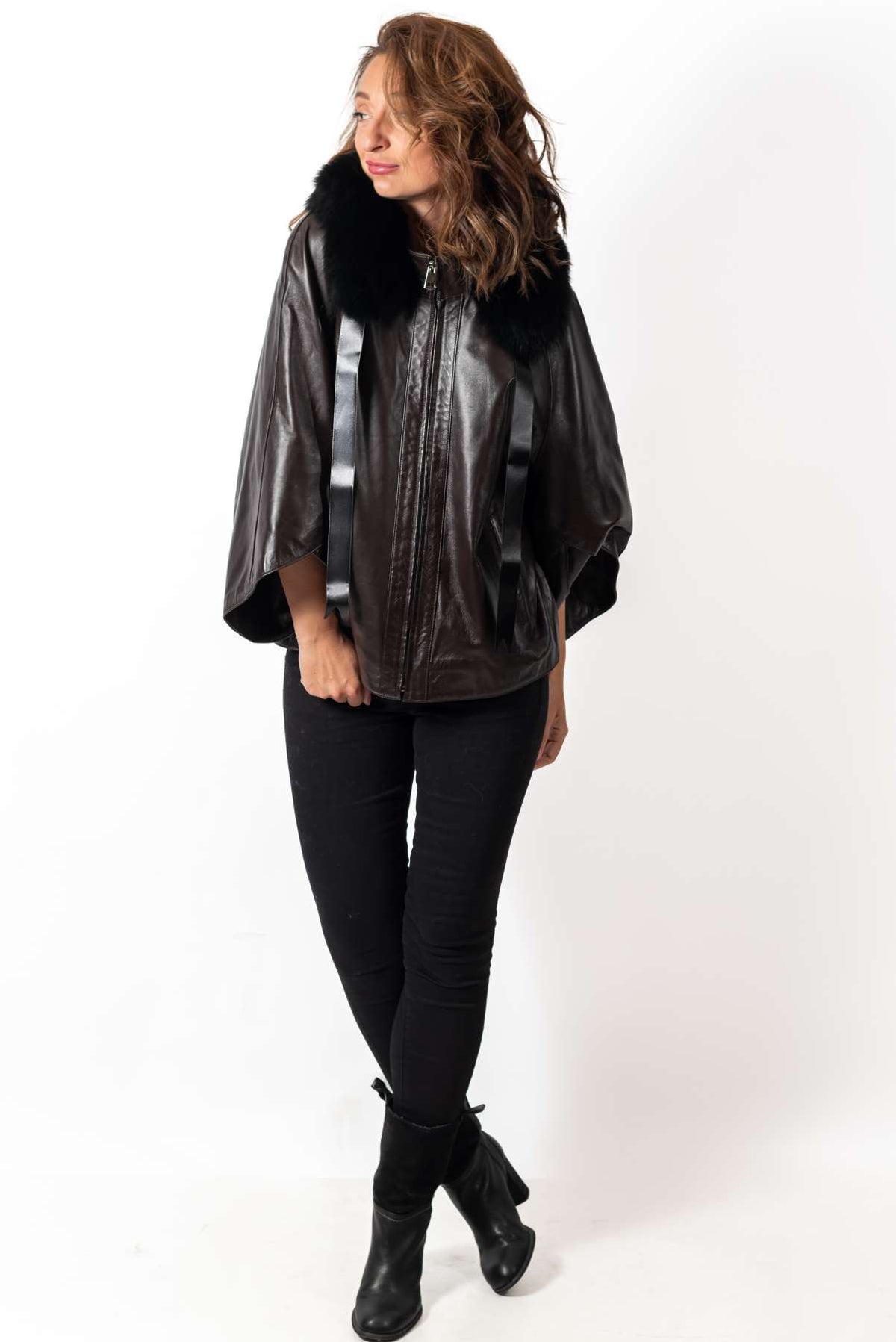 Women's leather jacket Ina Brown