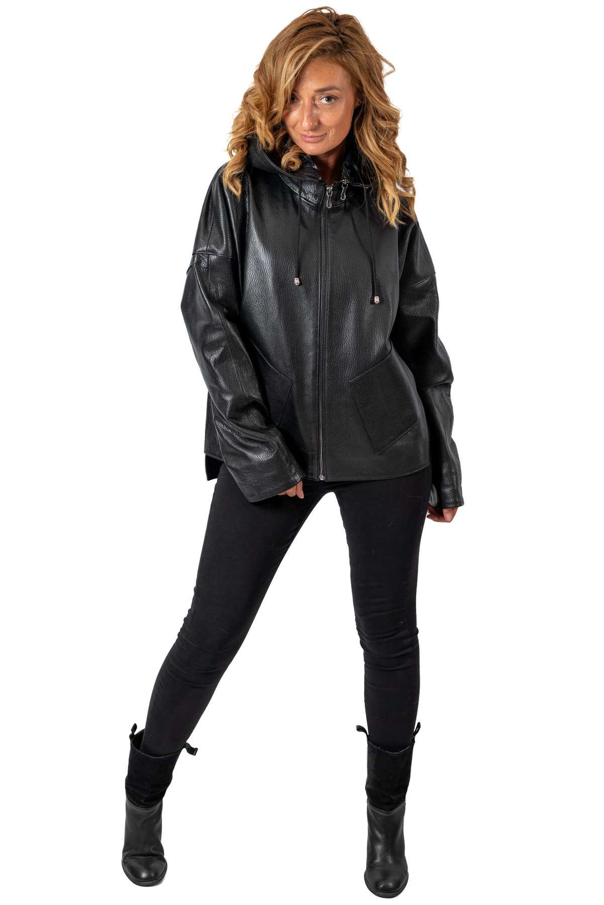Women's leather jacket Boryana