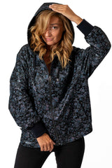 Women's leather jacket Veni Flowers