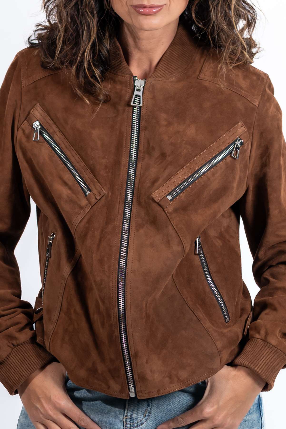 Leather suede jacket Angie
