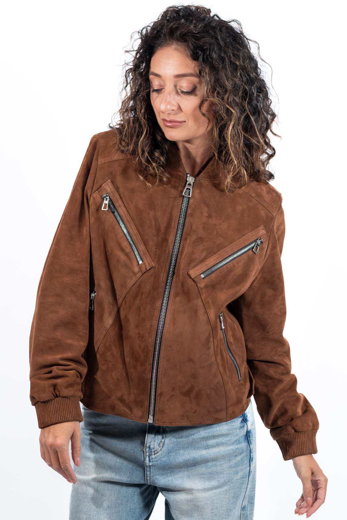 Leather suede jacket Angie