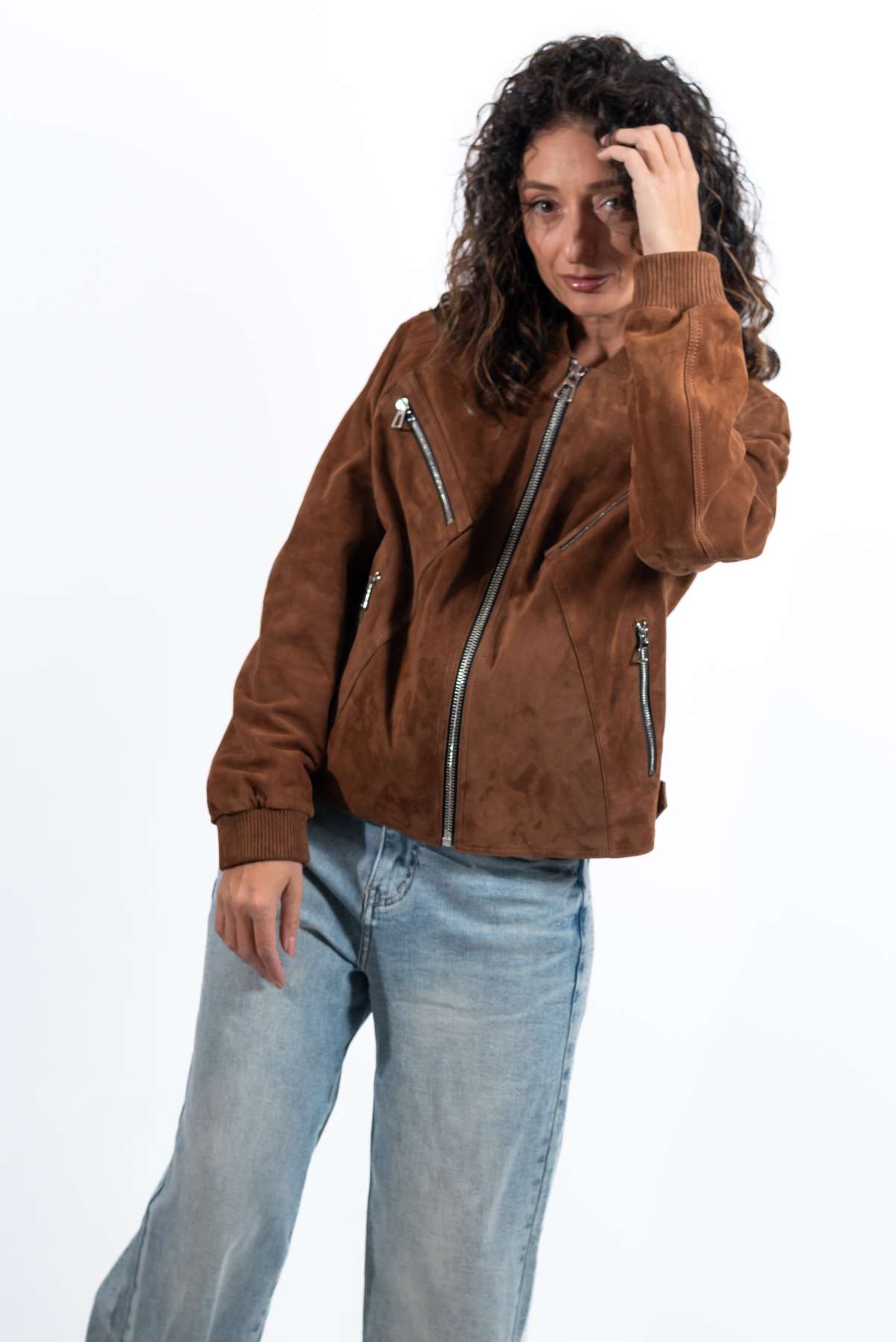 Leather suede jacket Angie