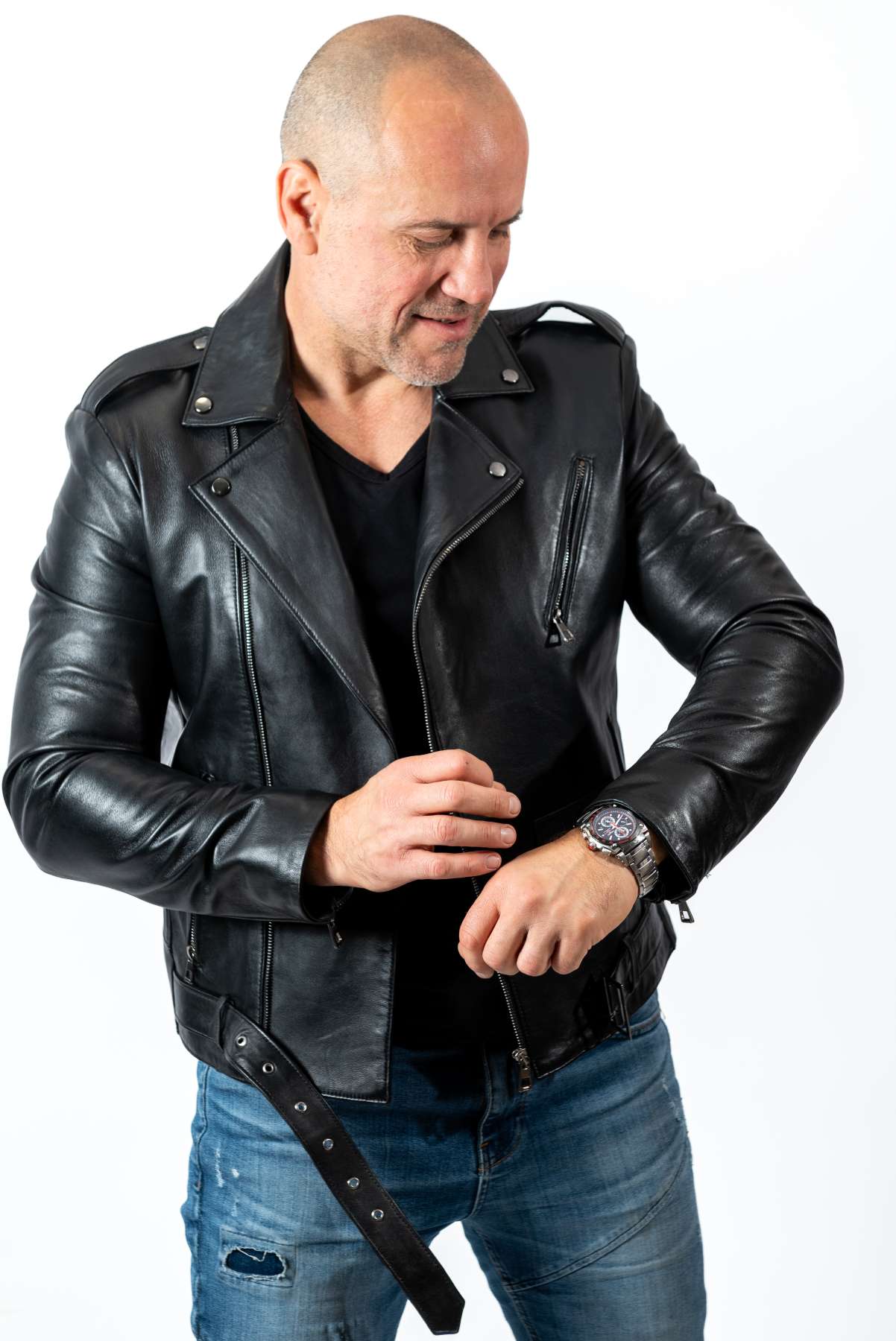 MANS LEATHER JACKET NINO