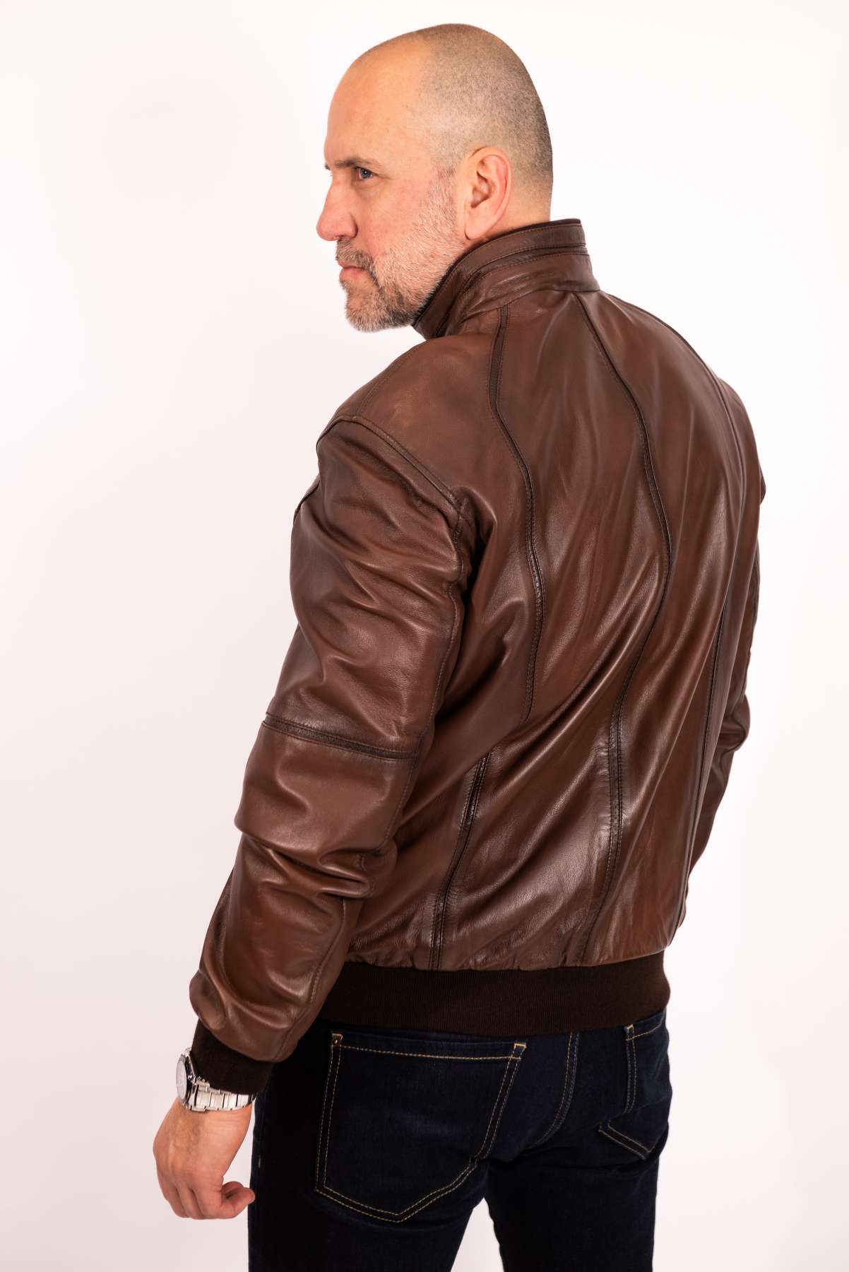 Men's leather Bomber jacket Dani