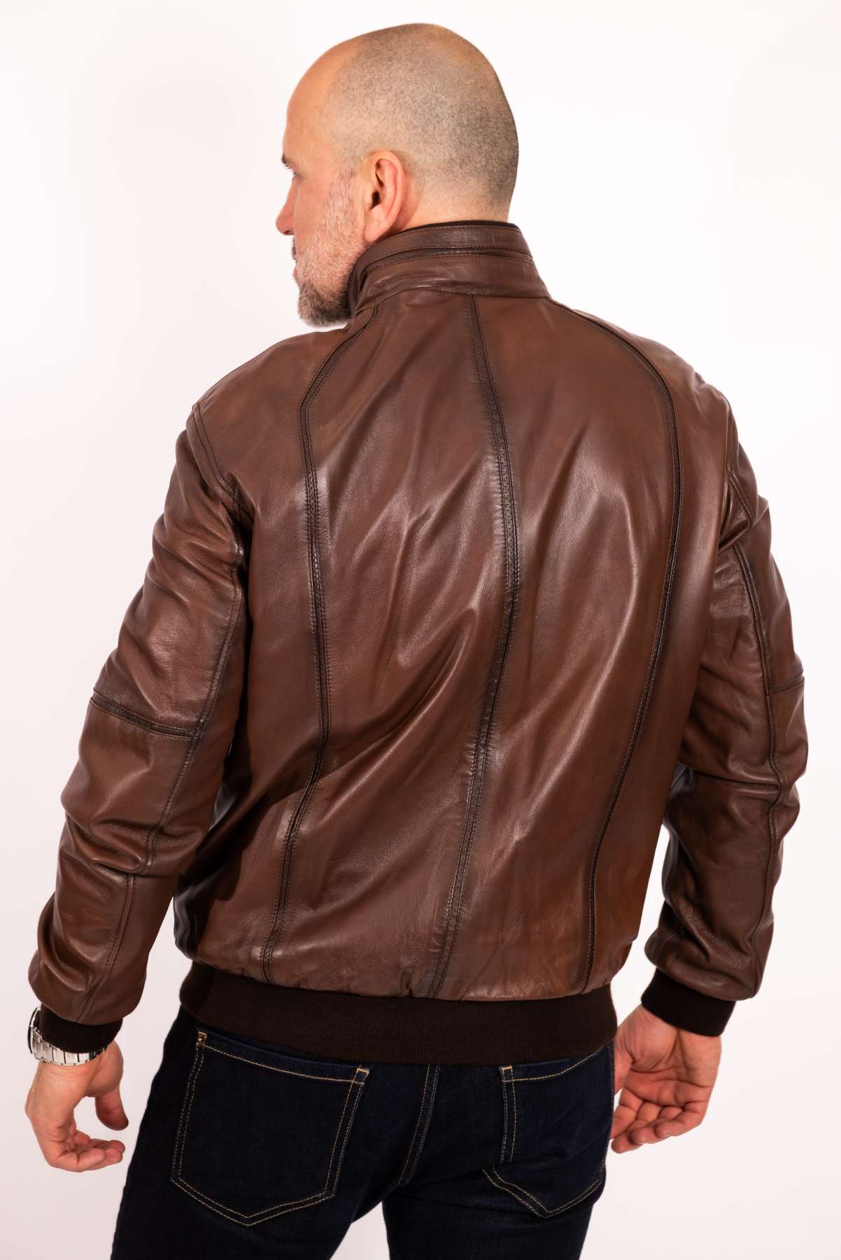 Men's leather Bomber jacket Dani