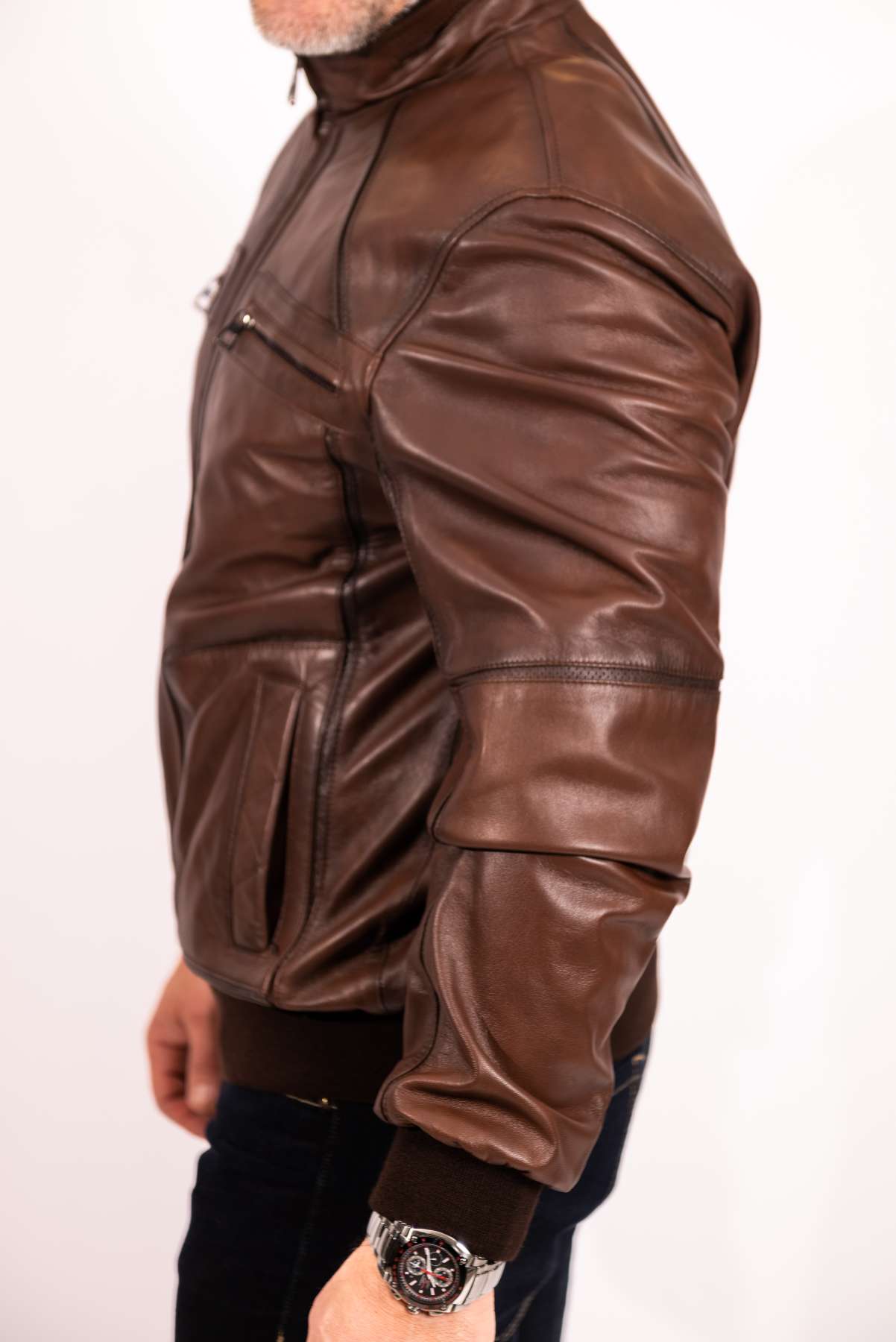 Men's leather Bomber jacket Dani