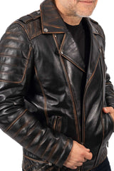 Men's leather jacket Ogi type Biker