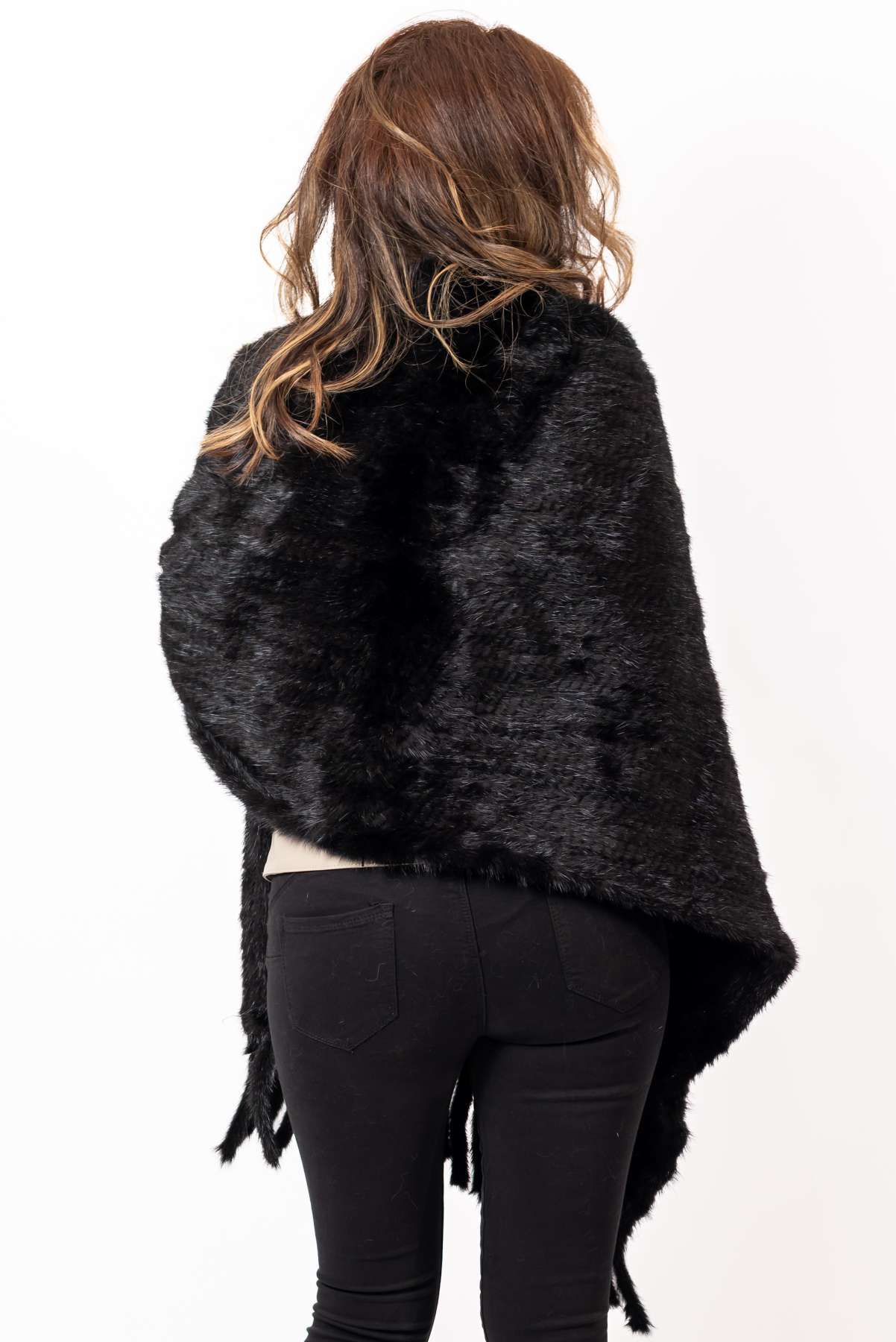 Women's exclusive knitted mink Scarf