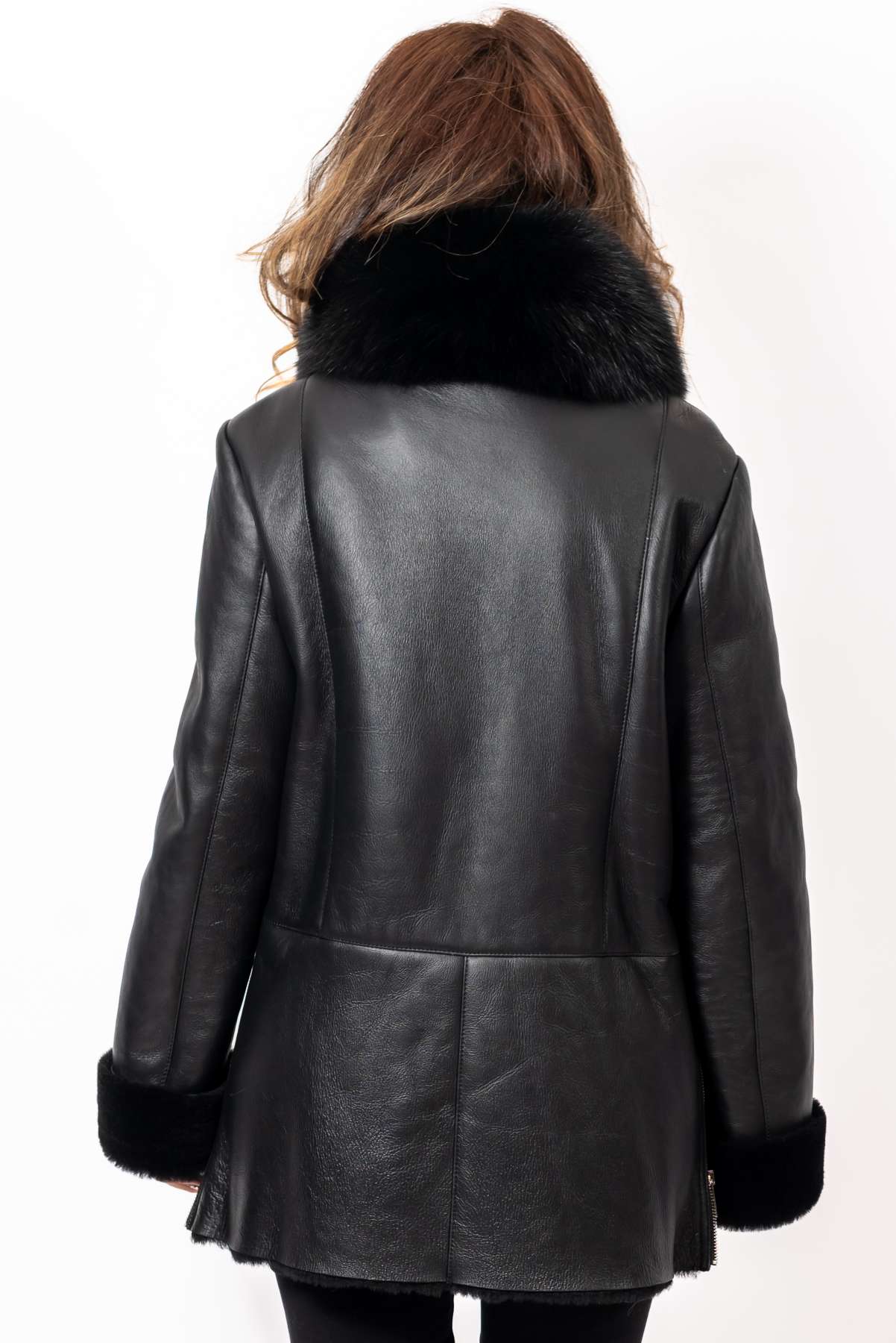 Women's exclusive lambskin coat Bilyana