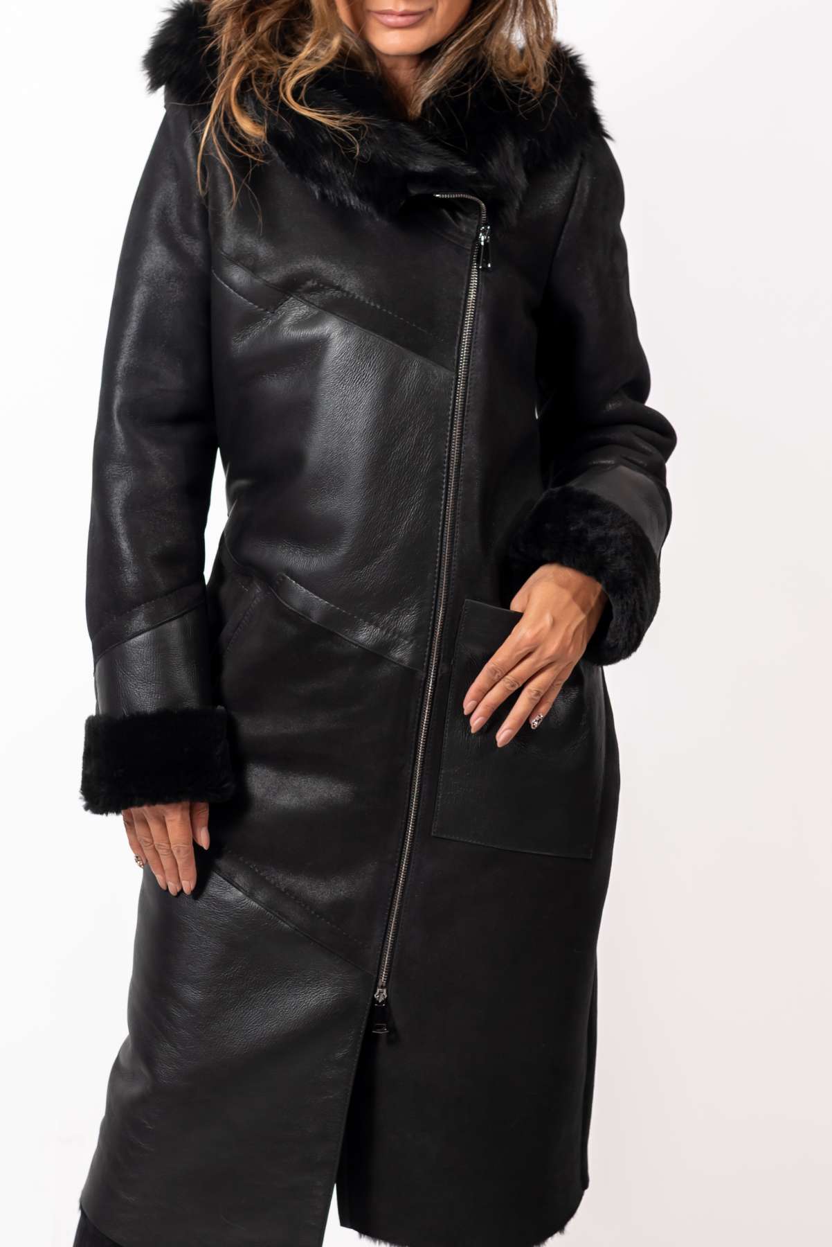 Women's exclusive lambskin coat Aneta