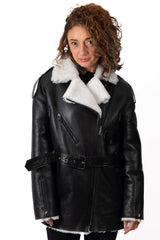 Women's exclusive lambskin coat Dana pilot type