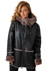 Women's exclusive lambskin coat Boyana