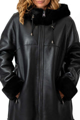 Women's exclusive lambskin coat Borislava