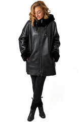 Women's exclusive lambskin coat Borislava