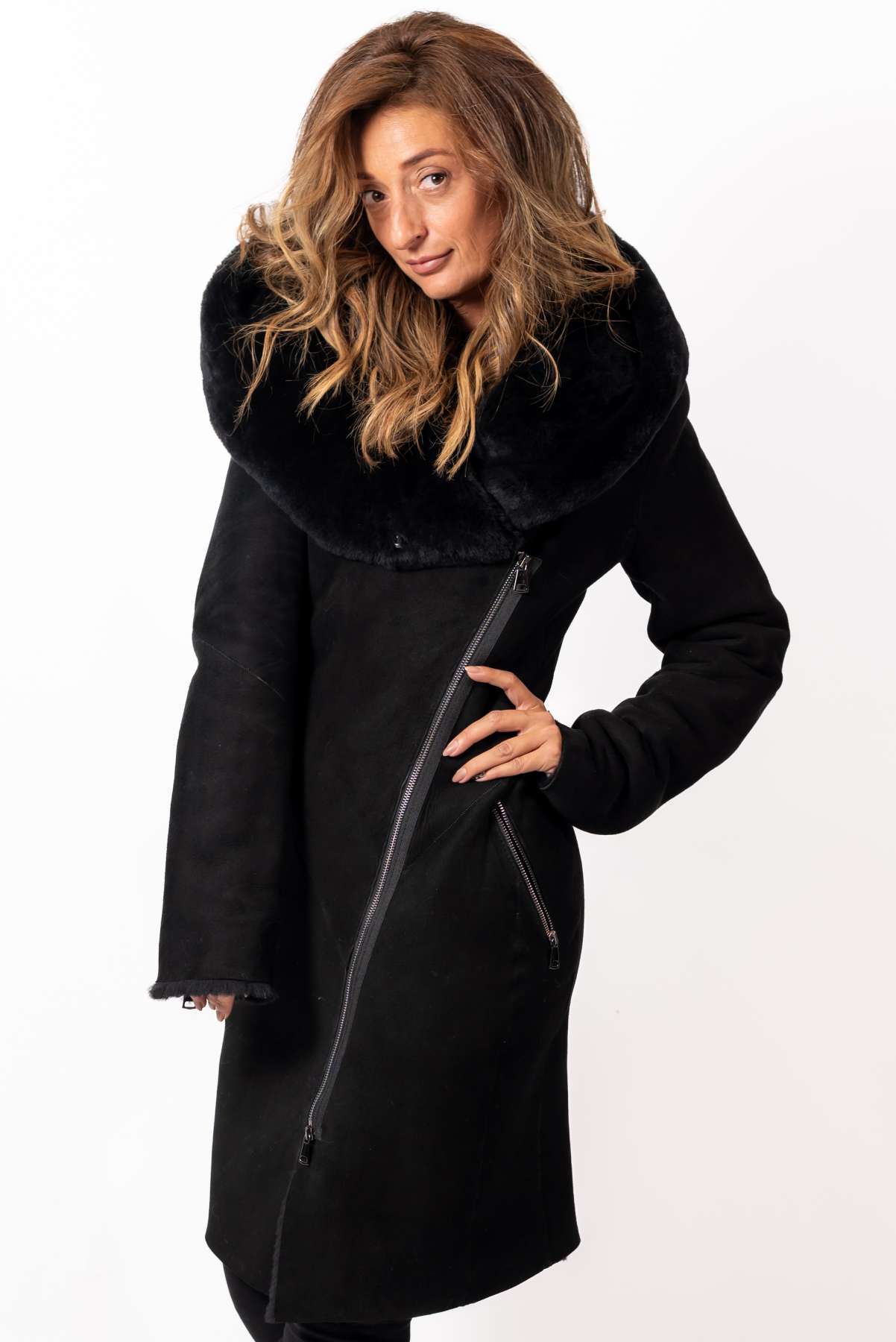 Women's exclusive lambskin coat Veronica