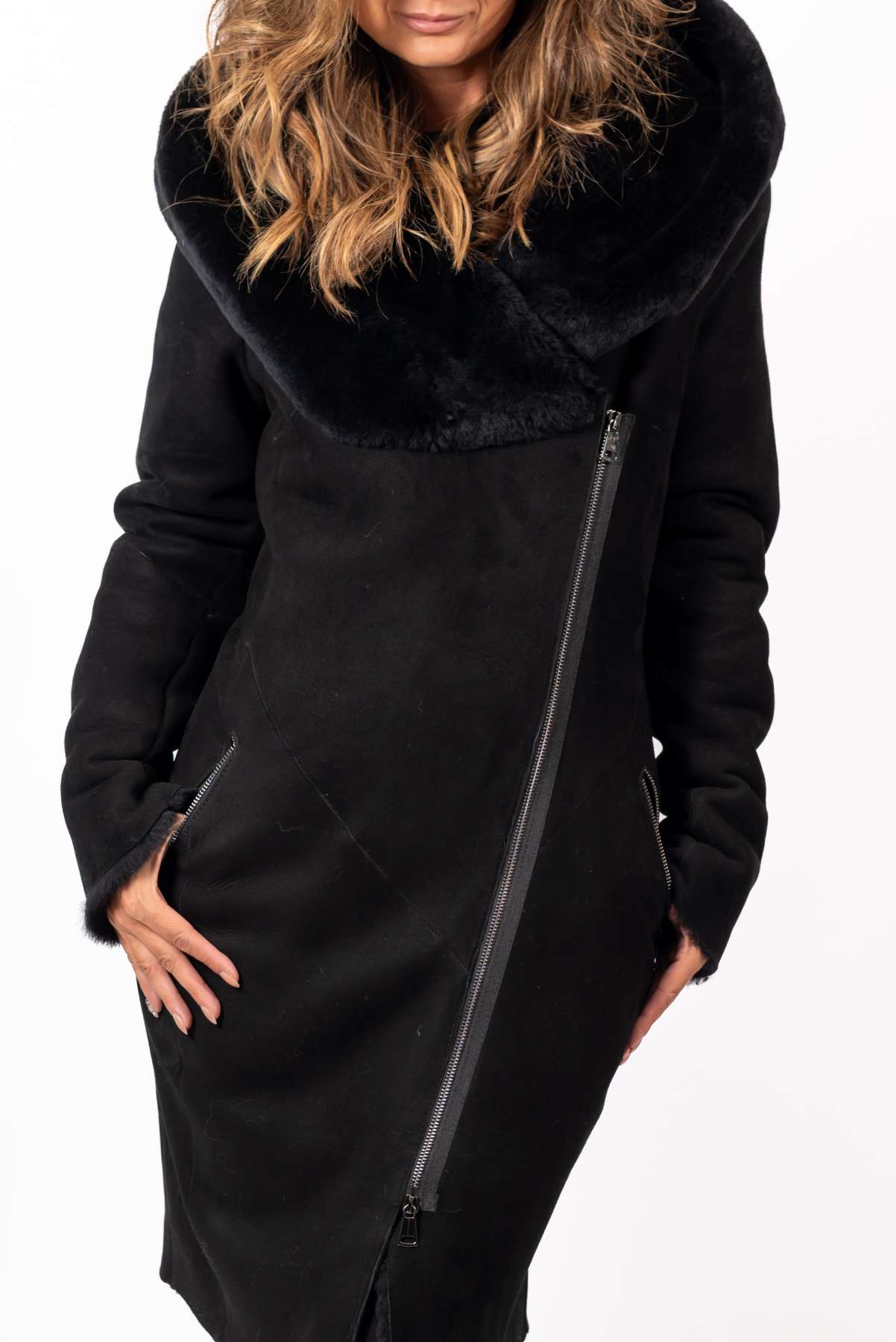 Women's exclusive lambskin coat Veronica