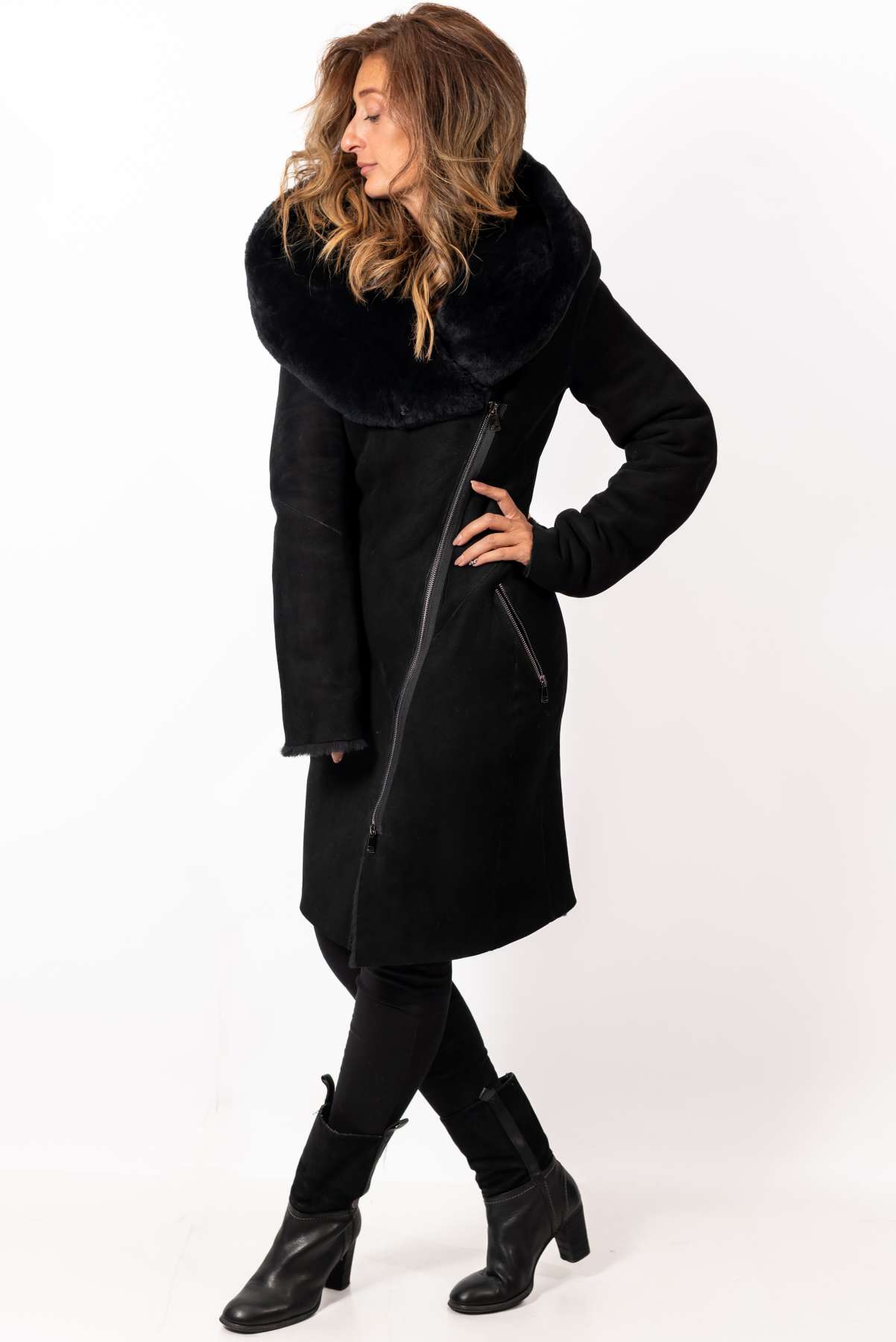 Women's exclusive lambskin coat Veronica