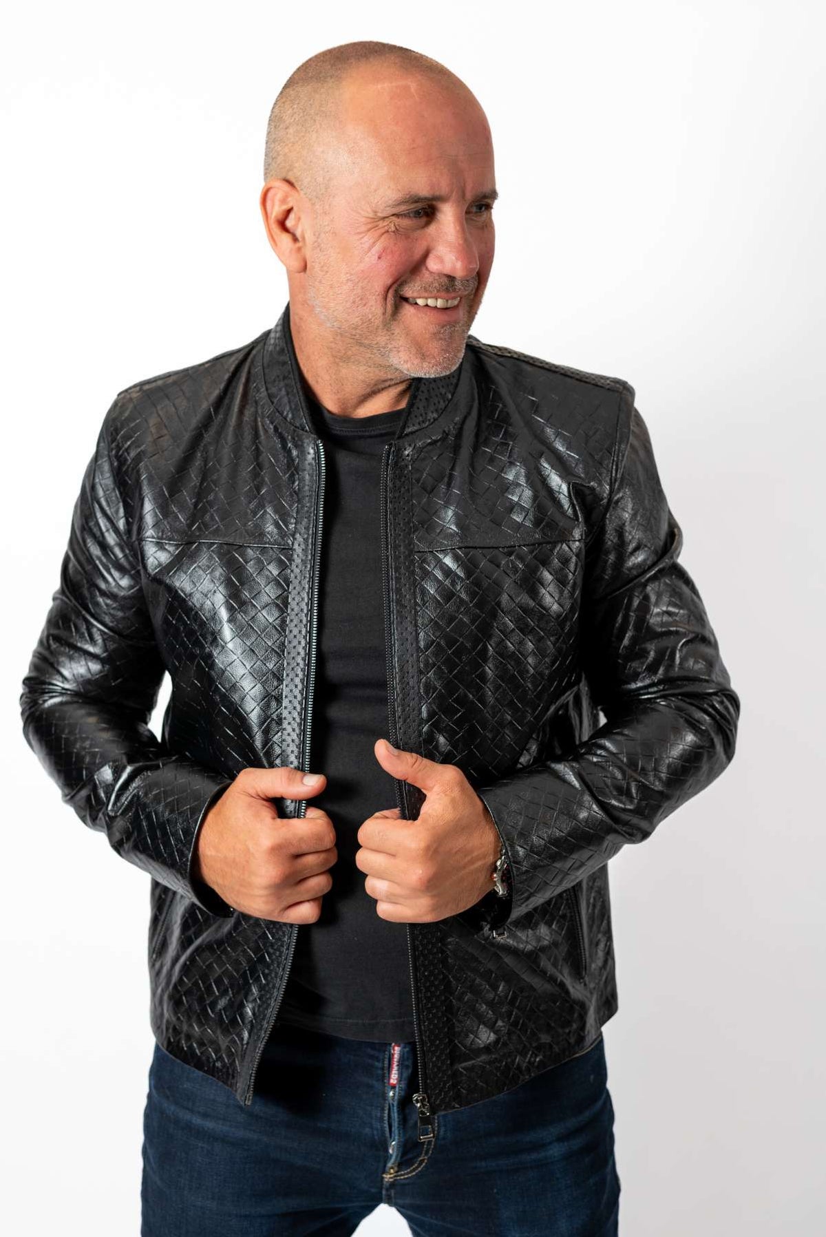 Men's leather jacket Vitomir