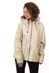 Women's leather coat Velizara