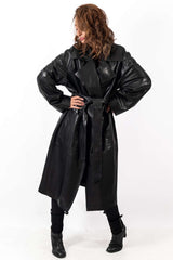 Women's leather coat Bistra