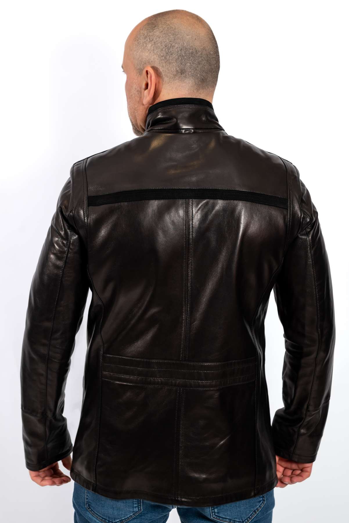 Men's leather jacket Eddie BLACK