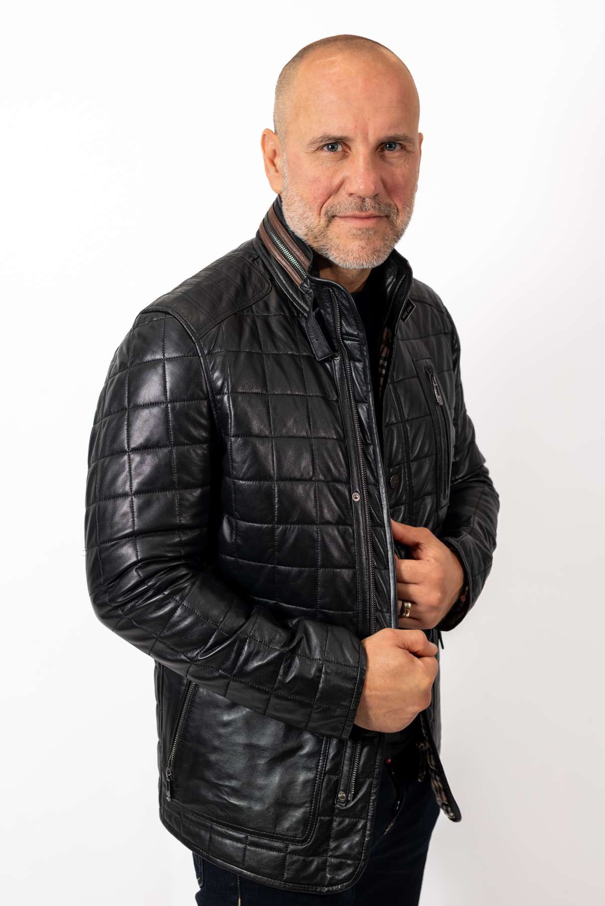 Men's leather jacket Zoran Black