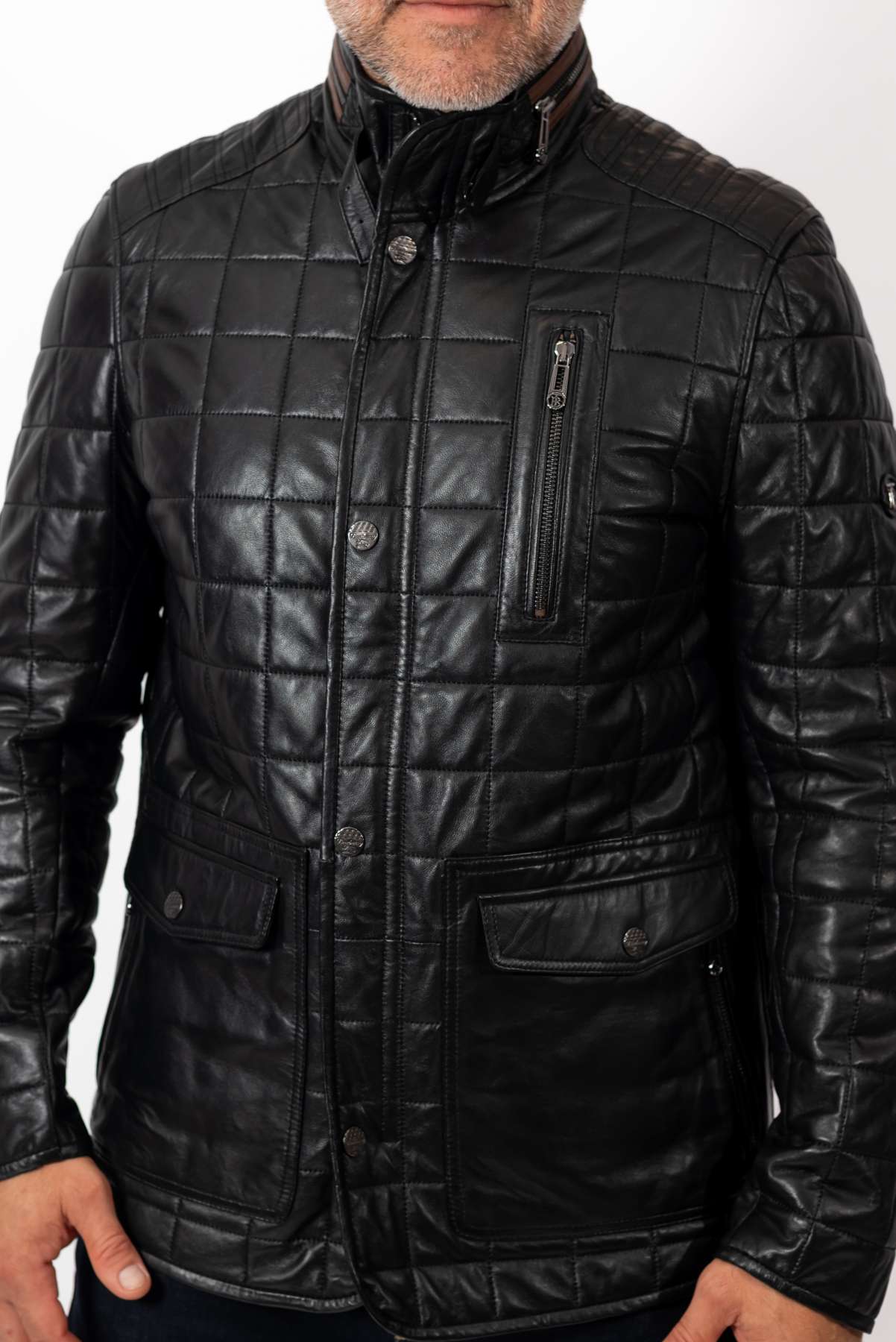 Men's leather jacket Zoran Black