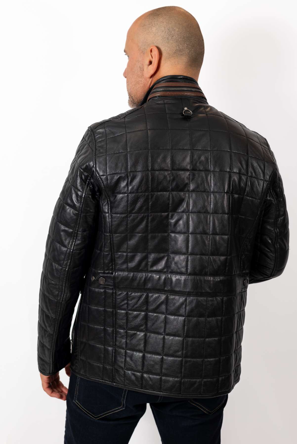 Men's leather jacket Zoran Black