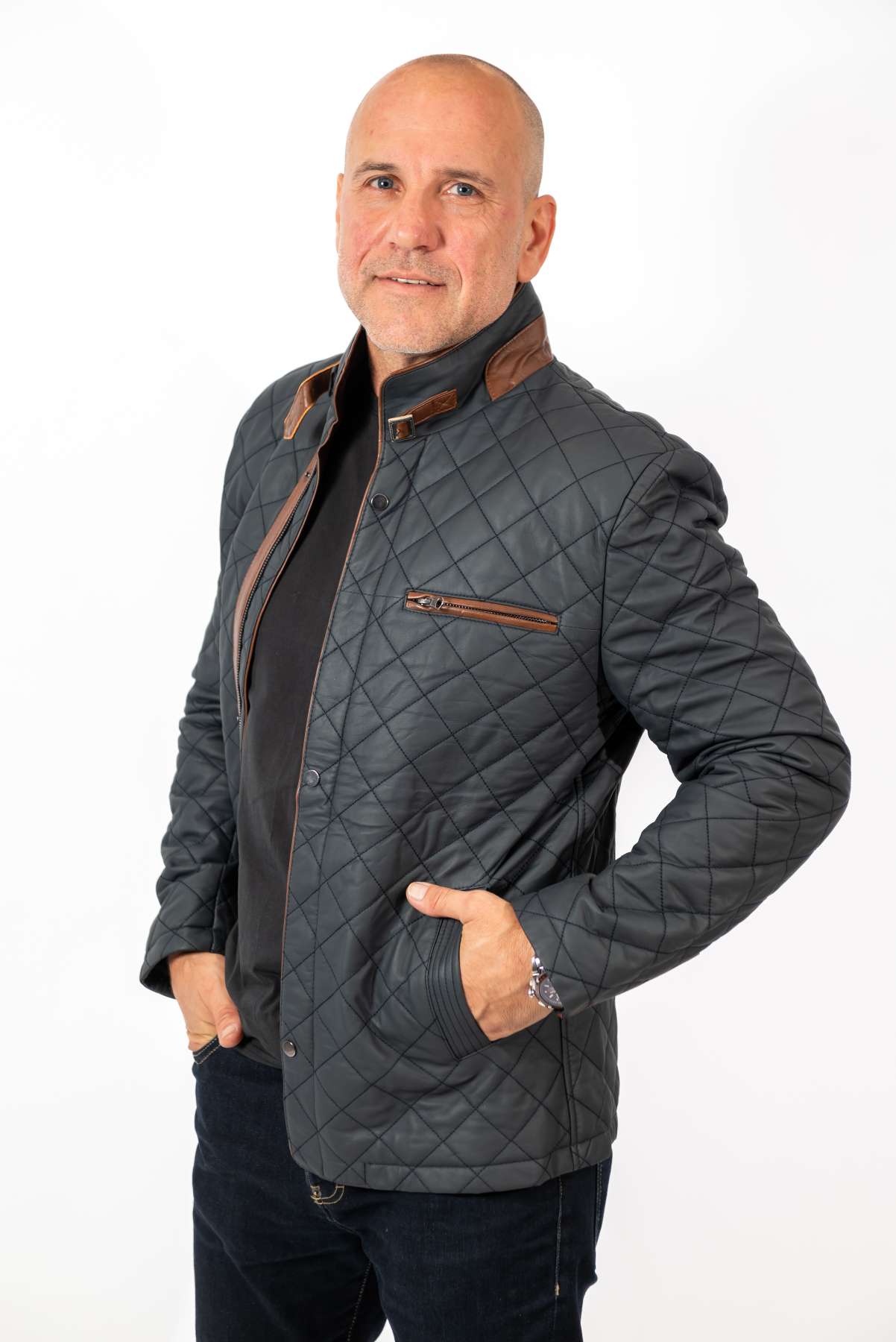 Men's leather jacket Zoran