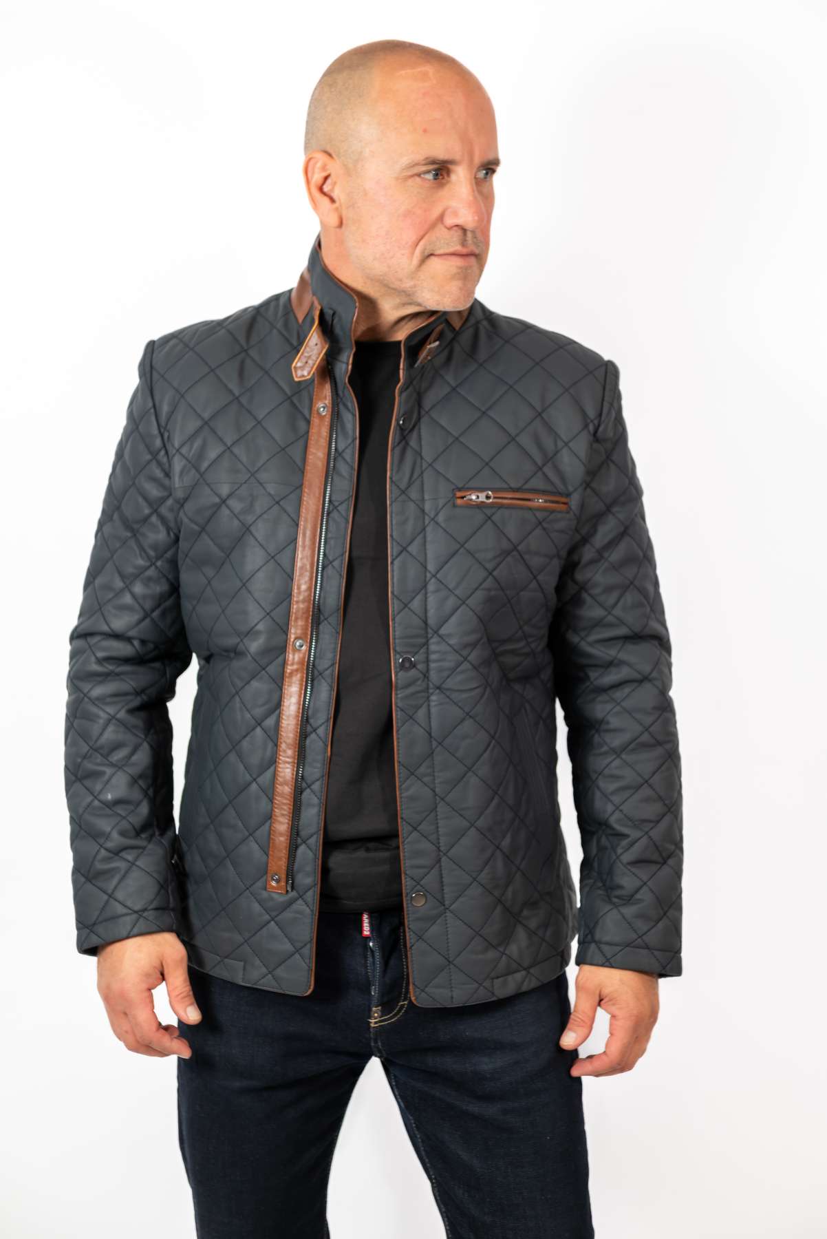 Men's leather jacket Zoran