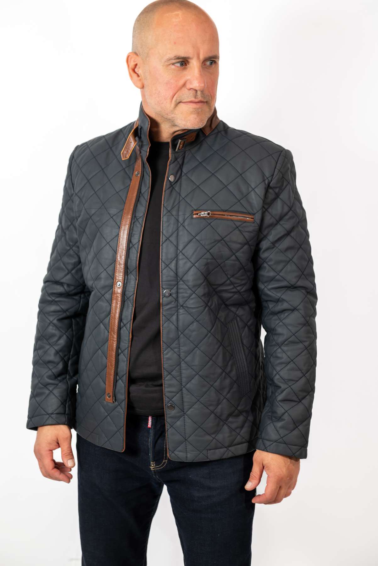 Men's leather jacket Zoran