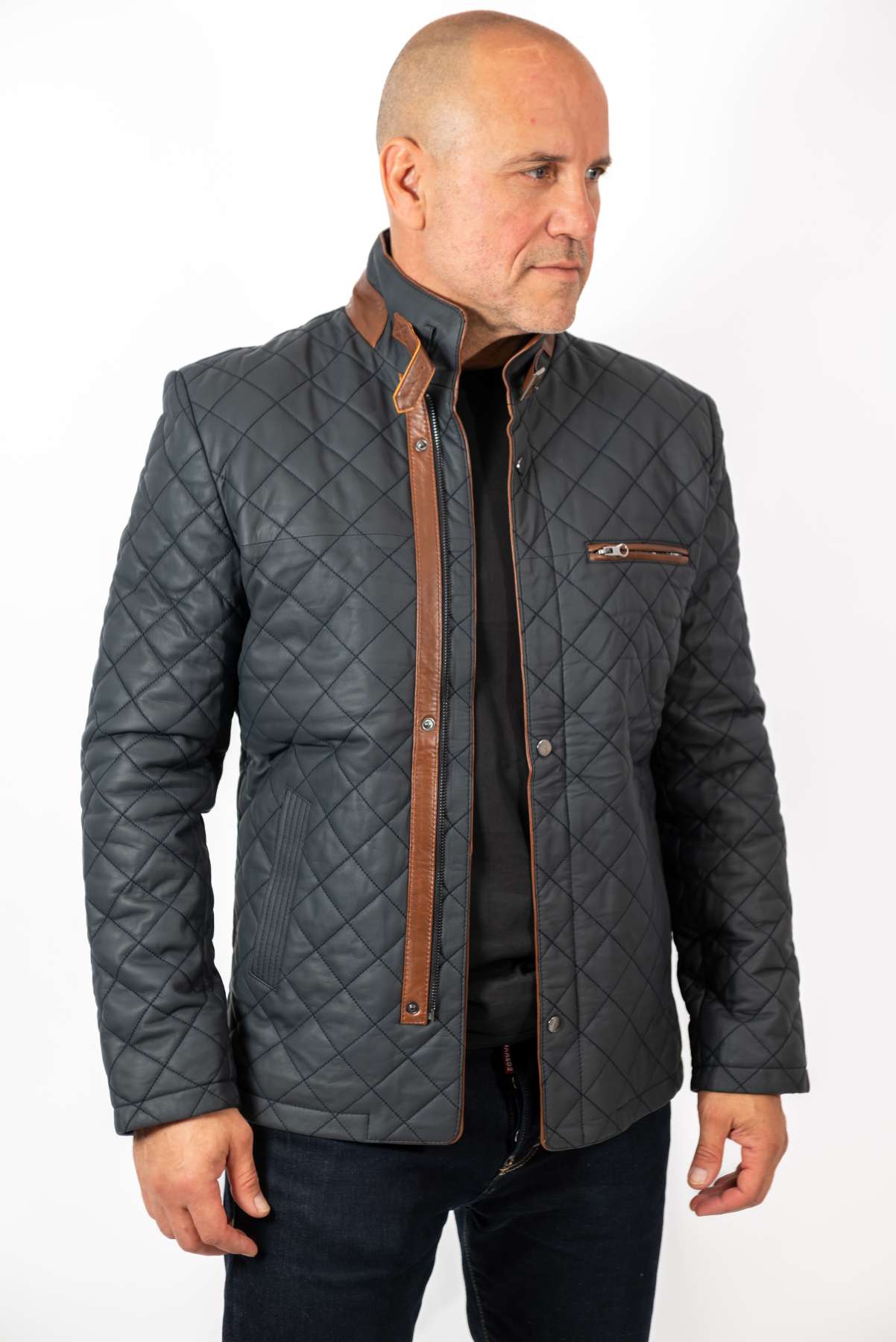 Men's leather jacket Zoran