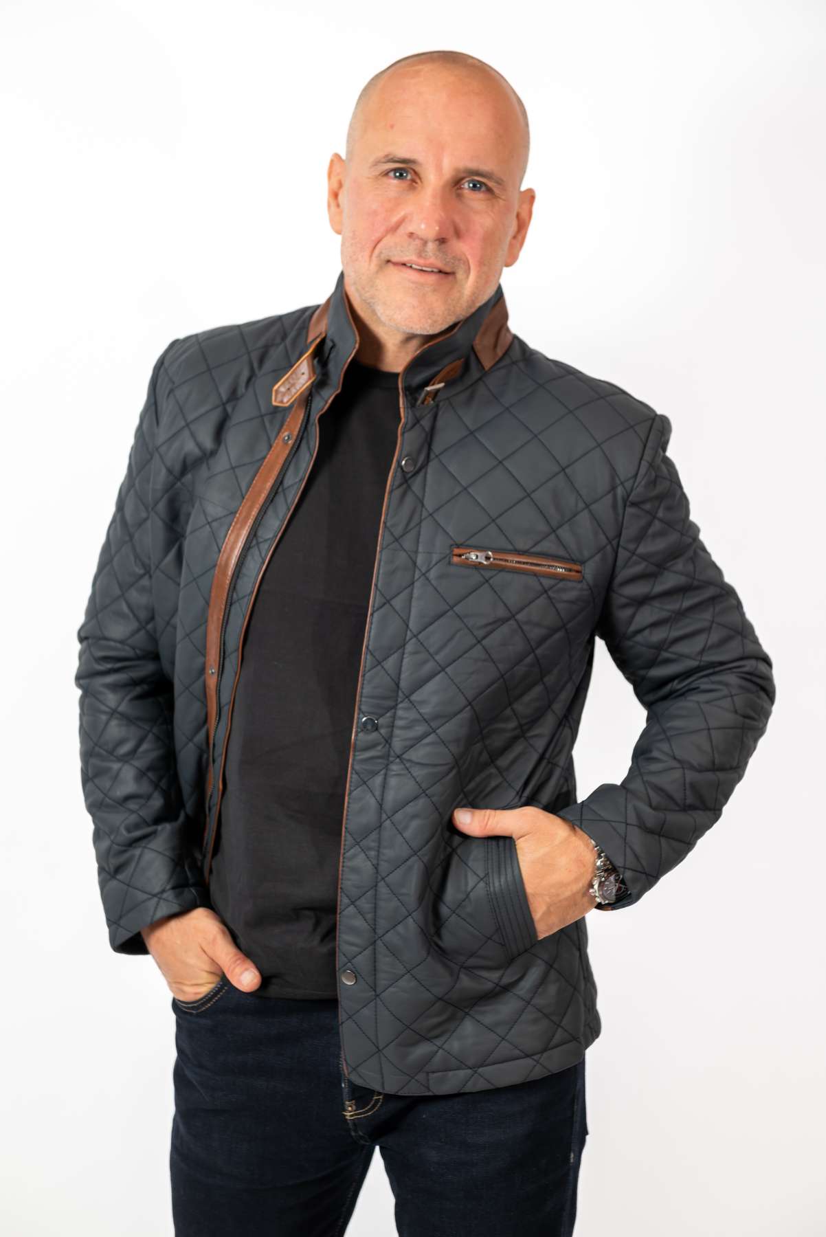 Men's leather jacket Zoran