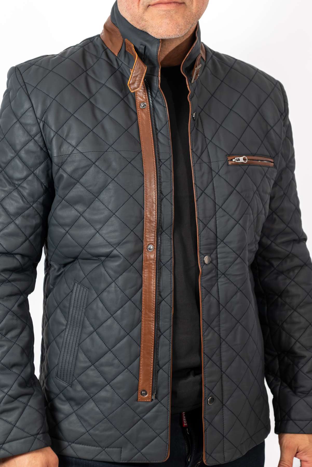 Men's leather jacket Zoran