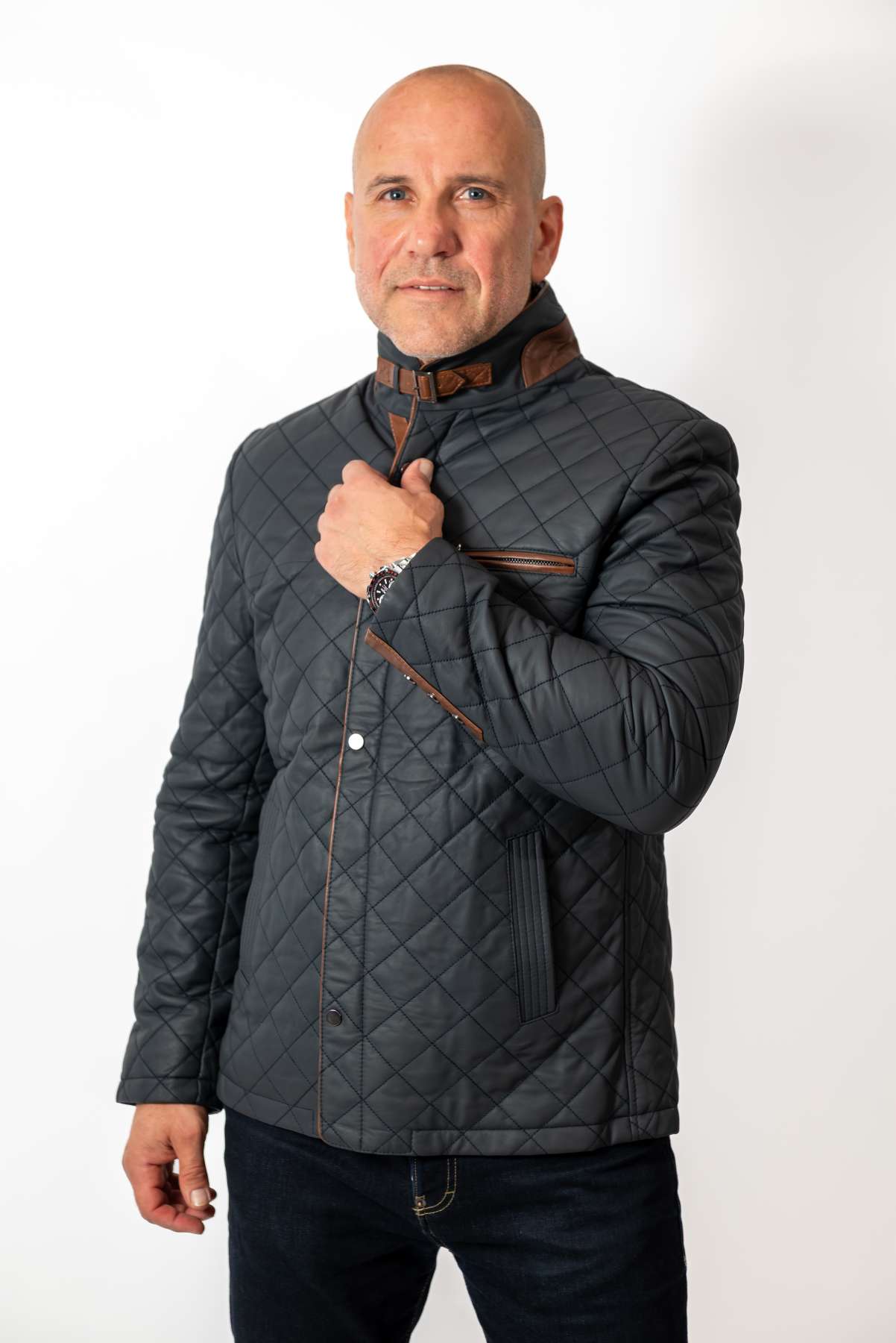 Men's leather jacket Zoran