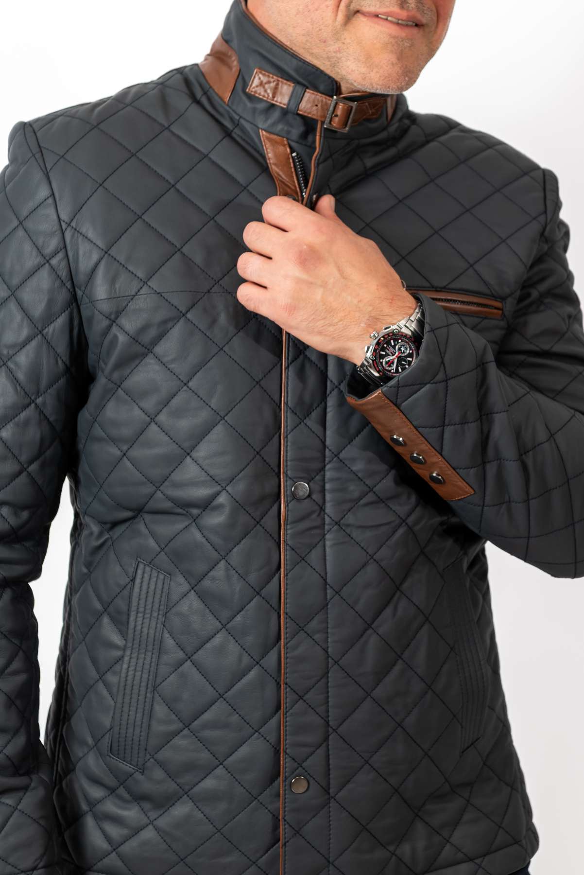 Men's leather jacket Zoran
