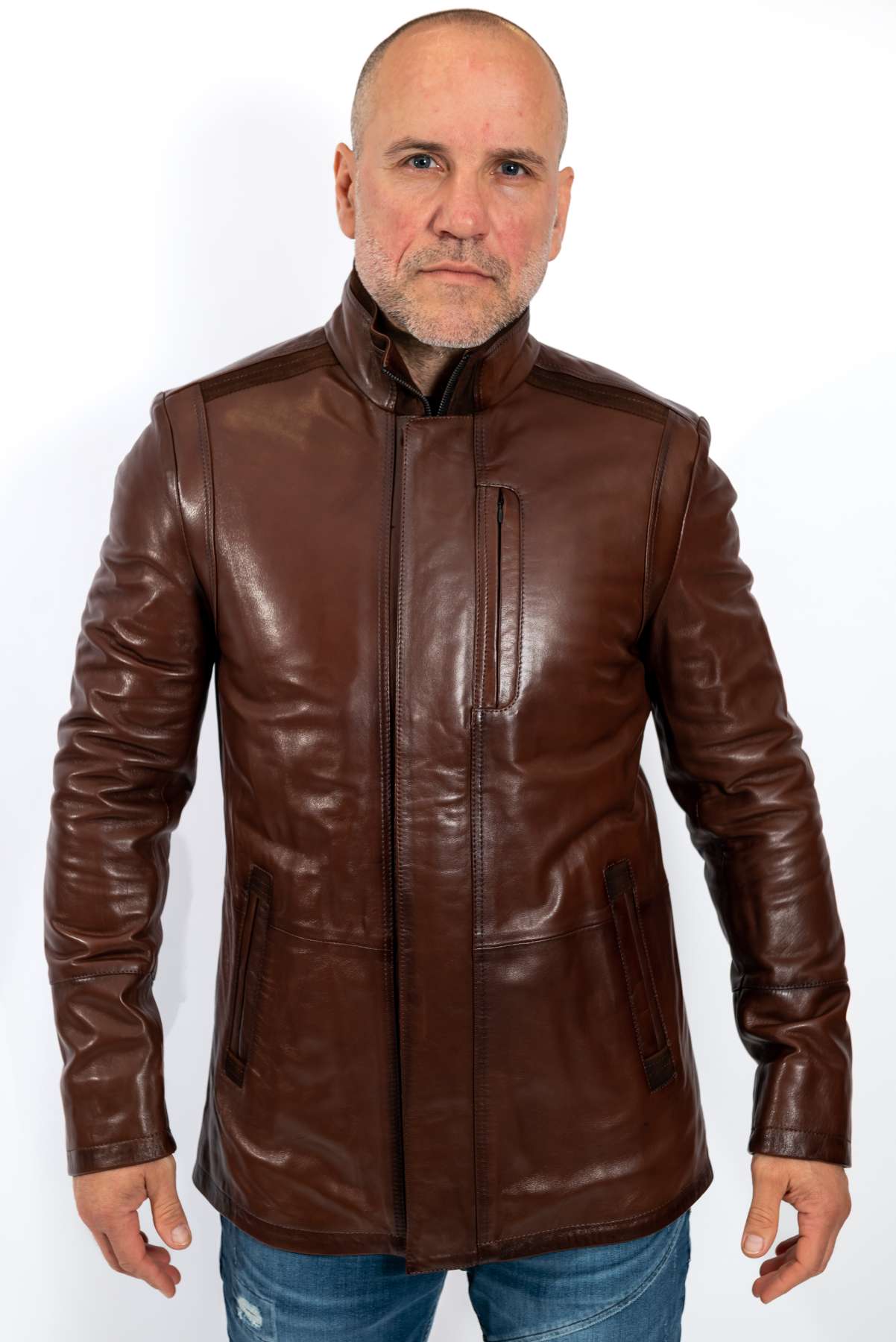 Men's leather jacket Eddie Brown