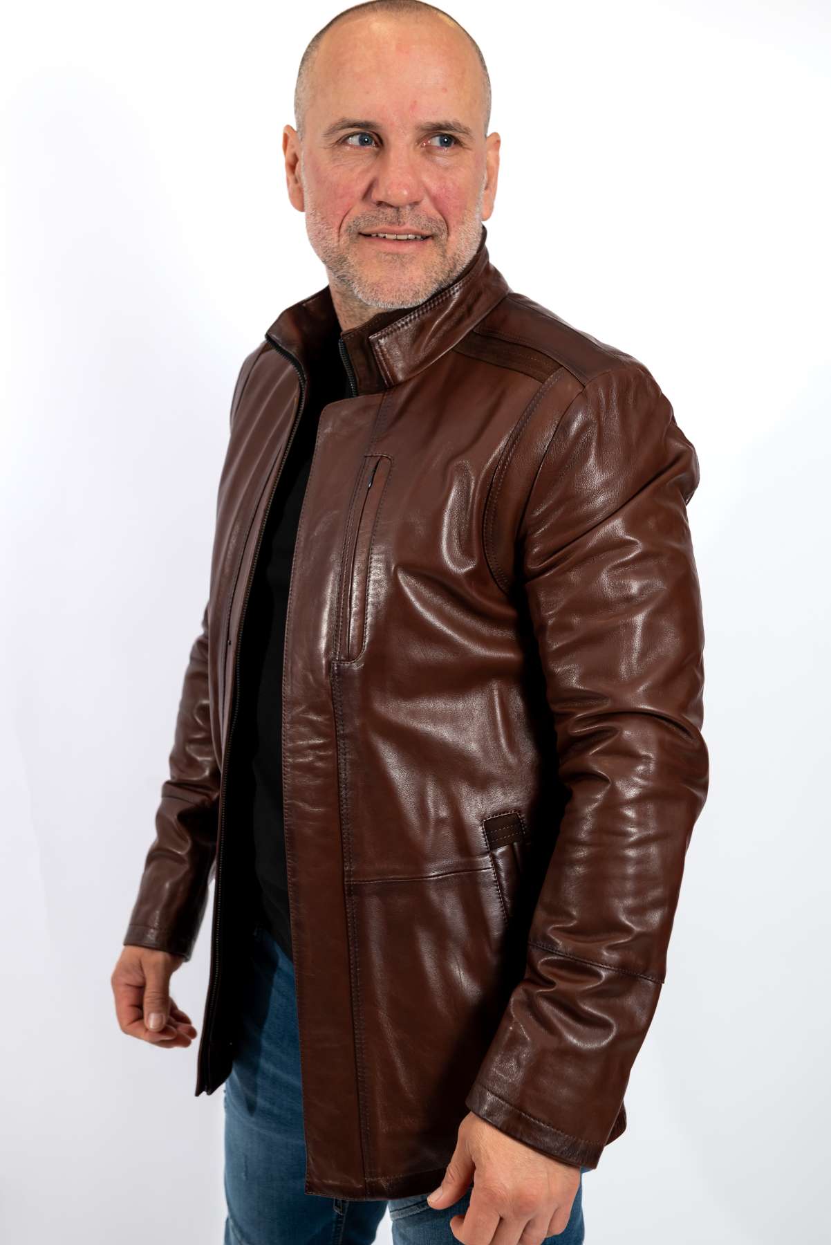 Men's leather jacket Eddie Brown